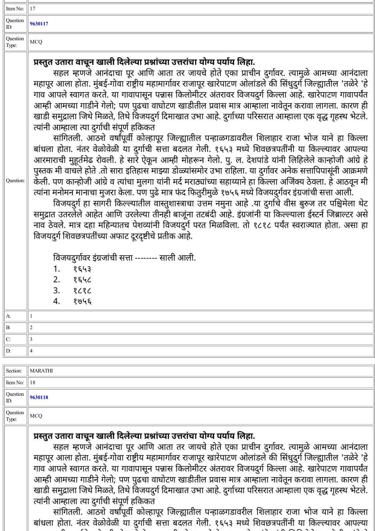 CUET 2022 Question Paper of Marathi - Page 12