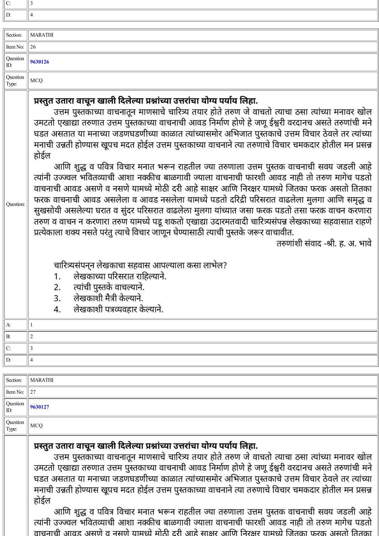 CUET 2022 Question Paper of Marathi - Page 18