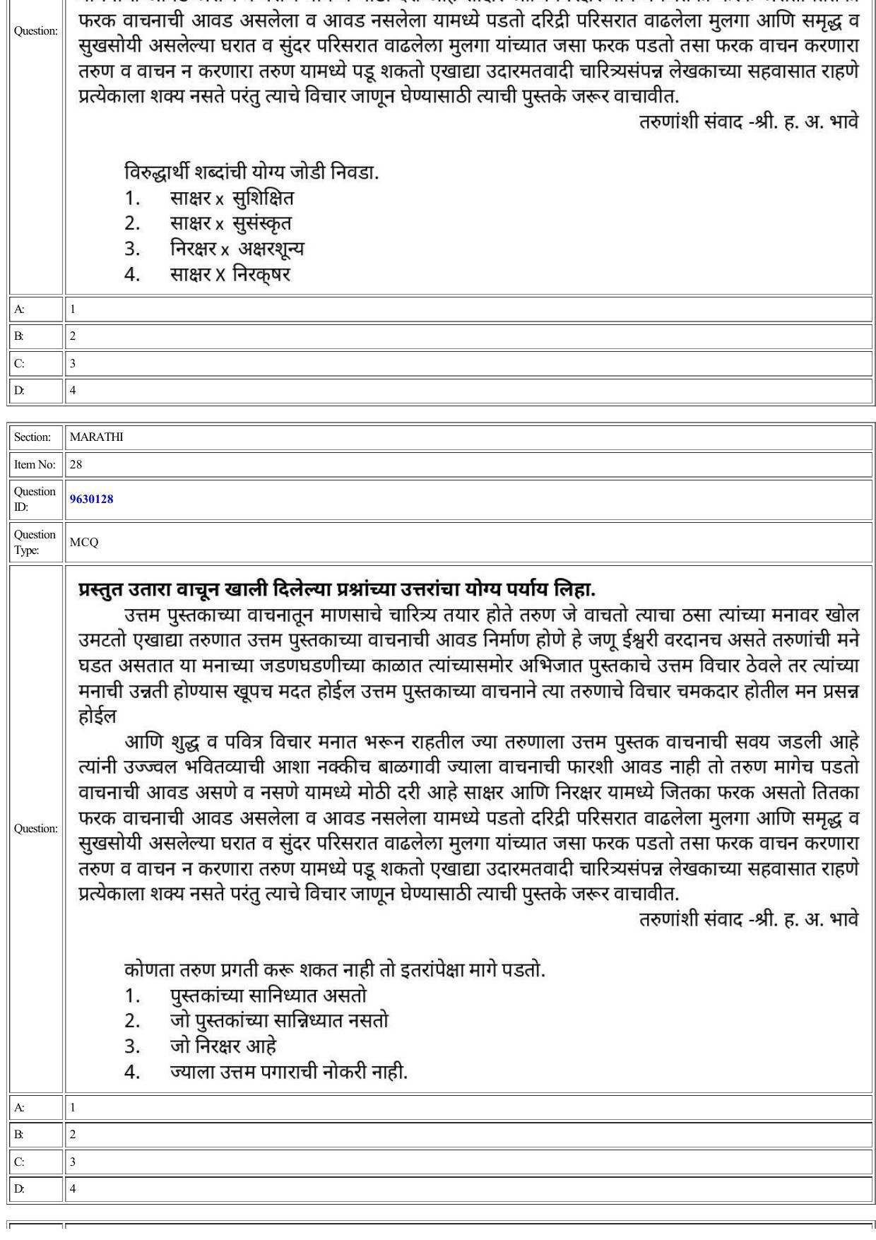 CUET 2022 Question Paper of Marathi - Page 19