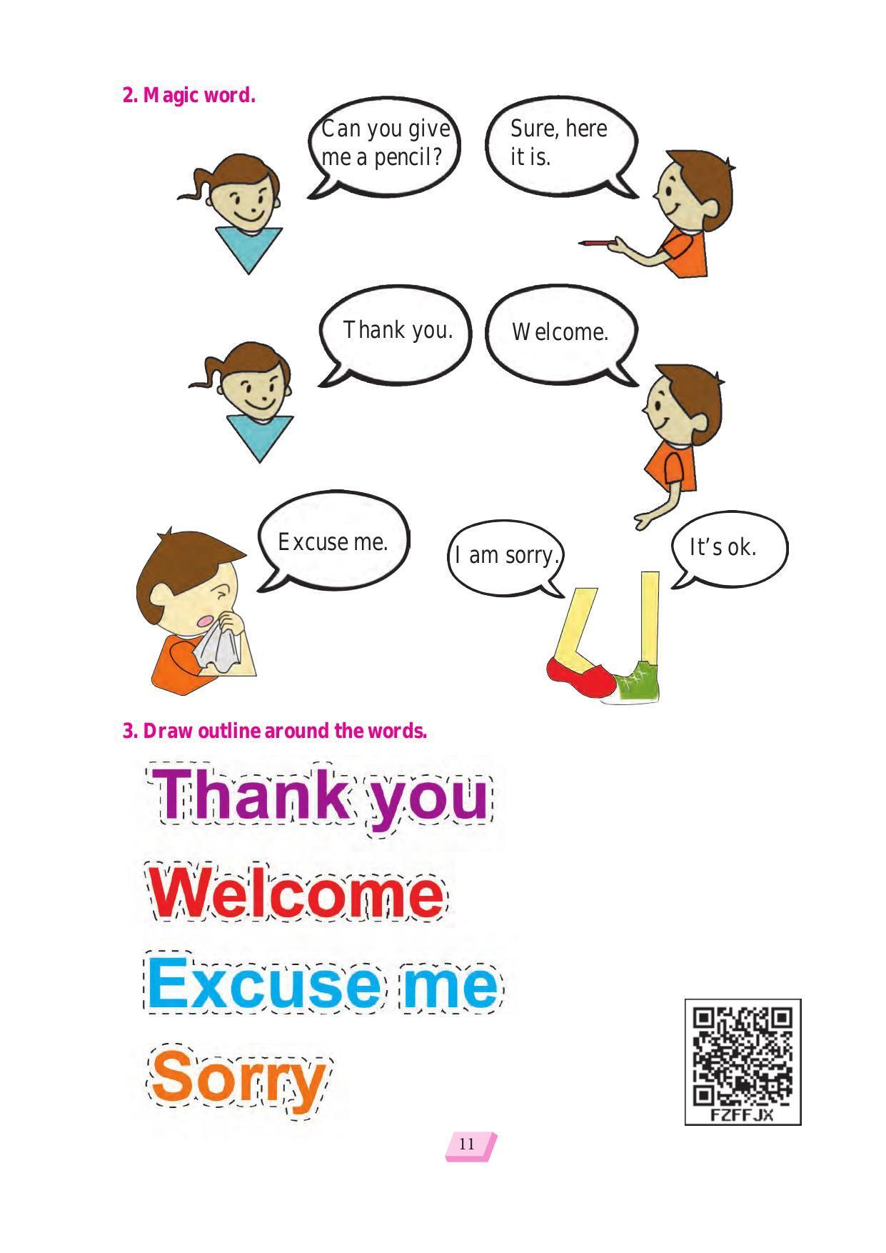 Maharashtra Board Class 1 English Textbook - Page 21