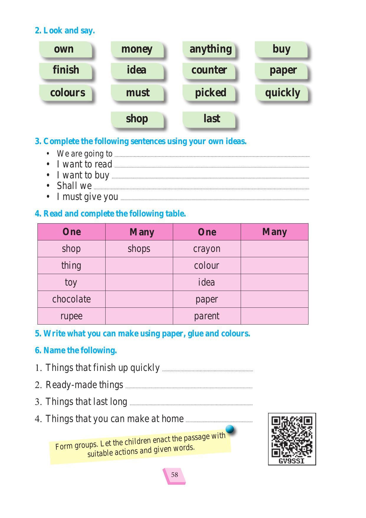 Maharashtra Board Class 1 English Textbook - Page 68
