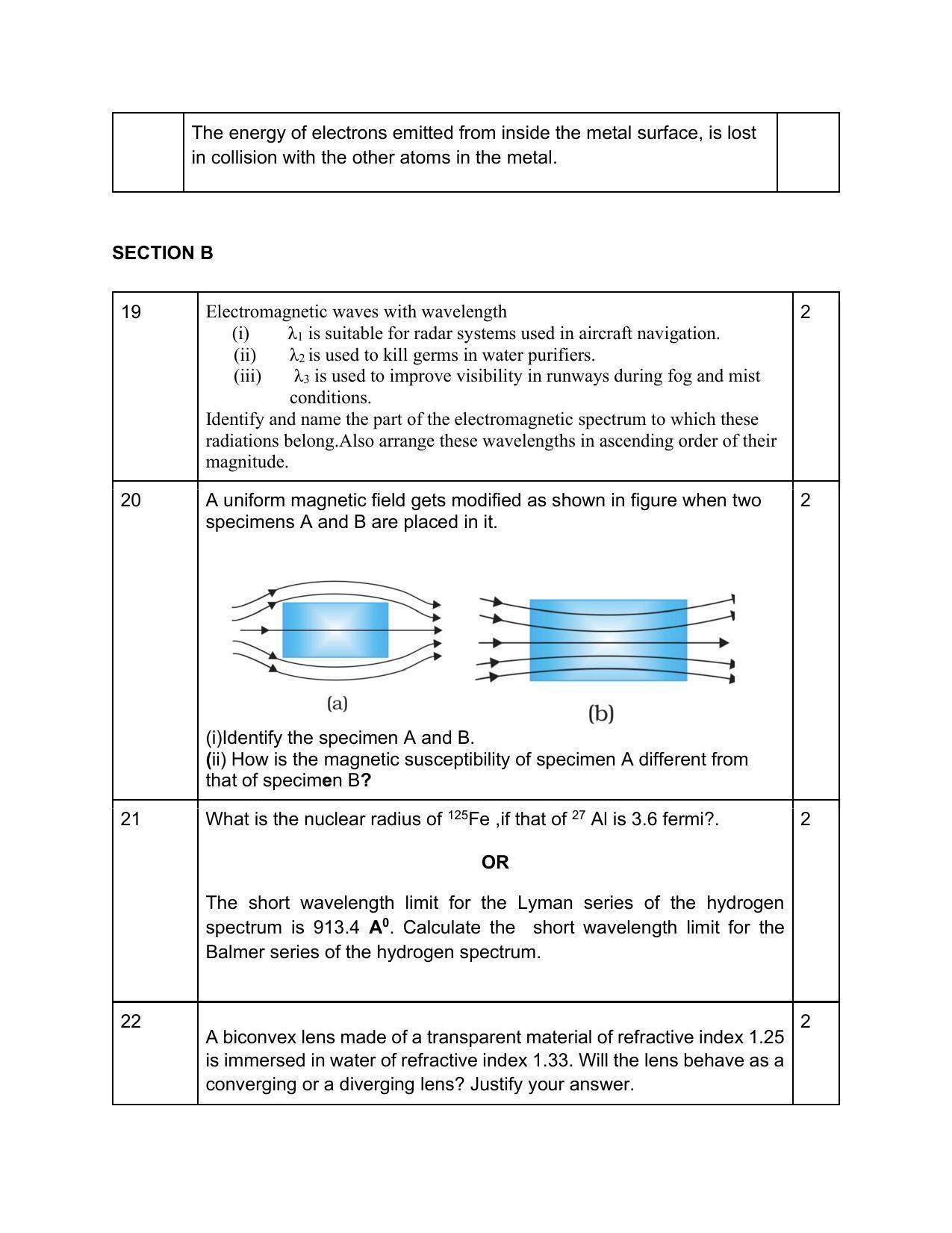 CBSE Class 12 Physics Sample Paper 2023 - Page 7