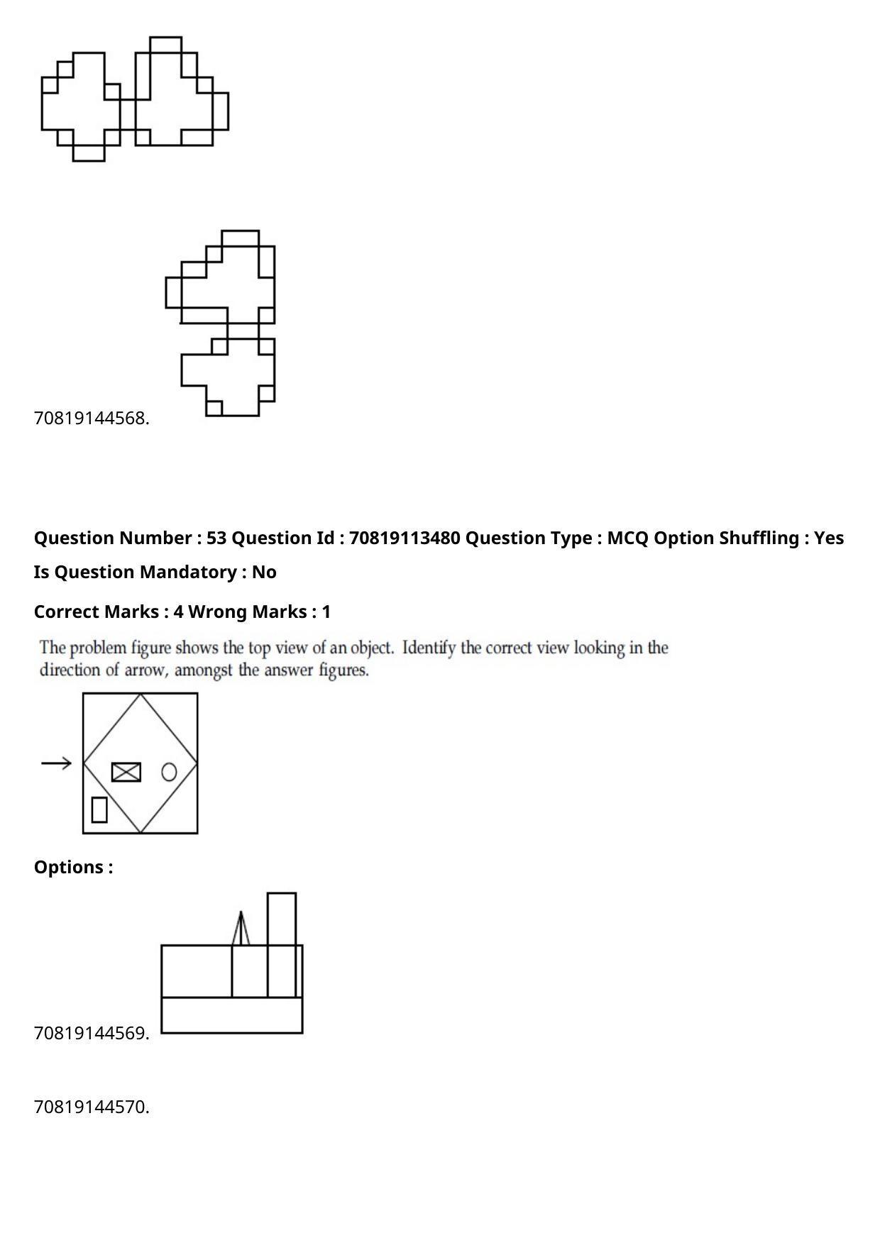 JEE Mains 2021: B Arch & B Planning Telugu (Shift 2) 23-02-2021 Question Paper - Page 59