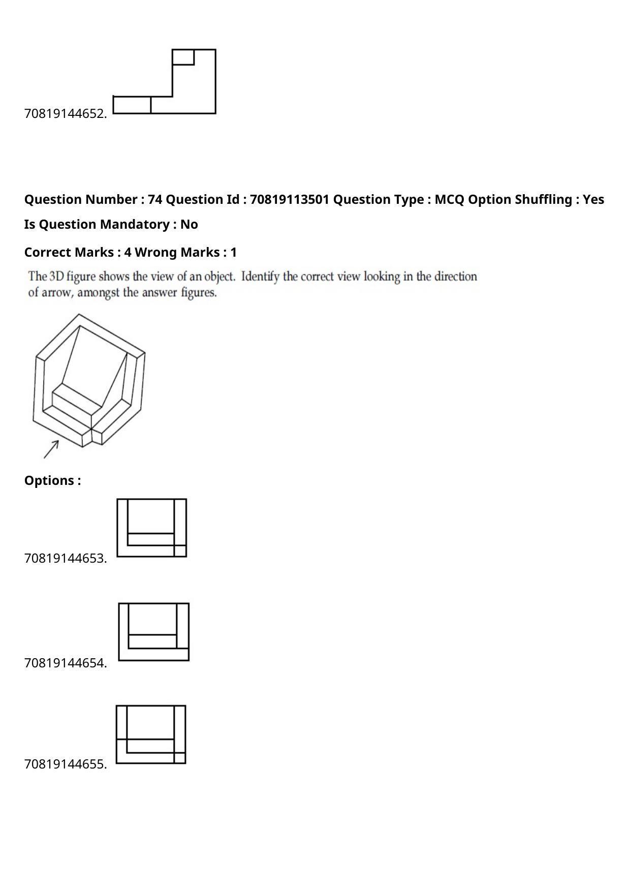 JEE Mains 2021: B Arch & B Planning Telugu (Shift 2) 23-02-2021 Question Paper - Page 100