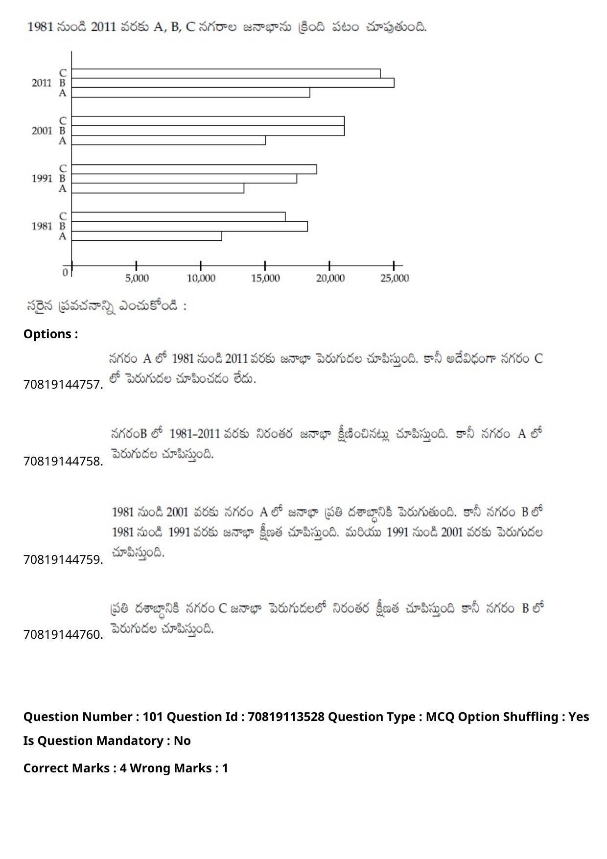 JEE Mains 2021: B Arch & B Planning Telugu (Shift 2) 23-02-2021 Question Paper - Page 137