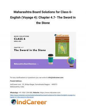 Maharashtra Board Solutions for Class 6- English (Voyage 4): Chapter 4.7- The Sword in the Stone