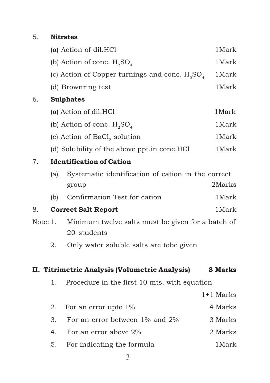 TS Intermediate Chemistry Practicals Model Question Paper - Page 3