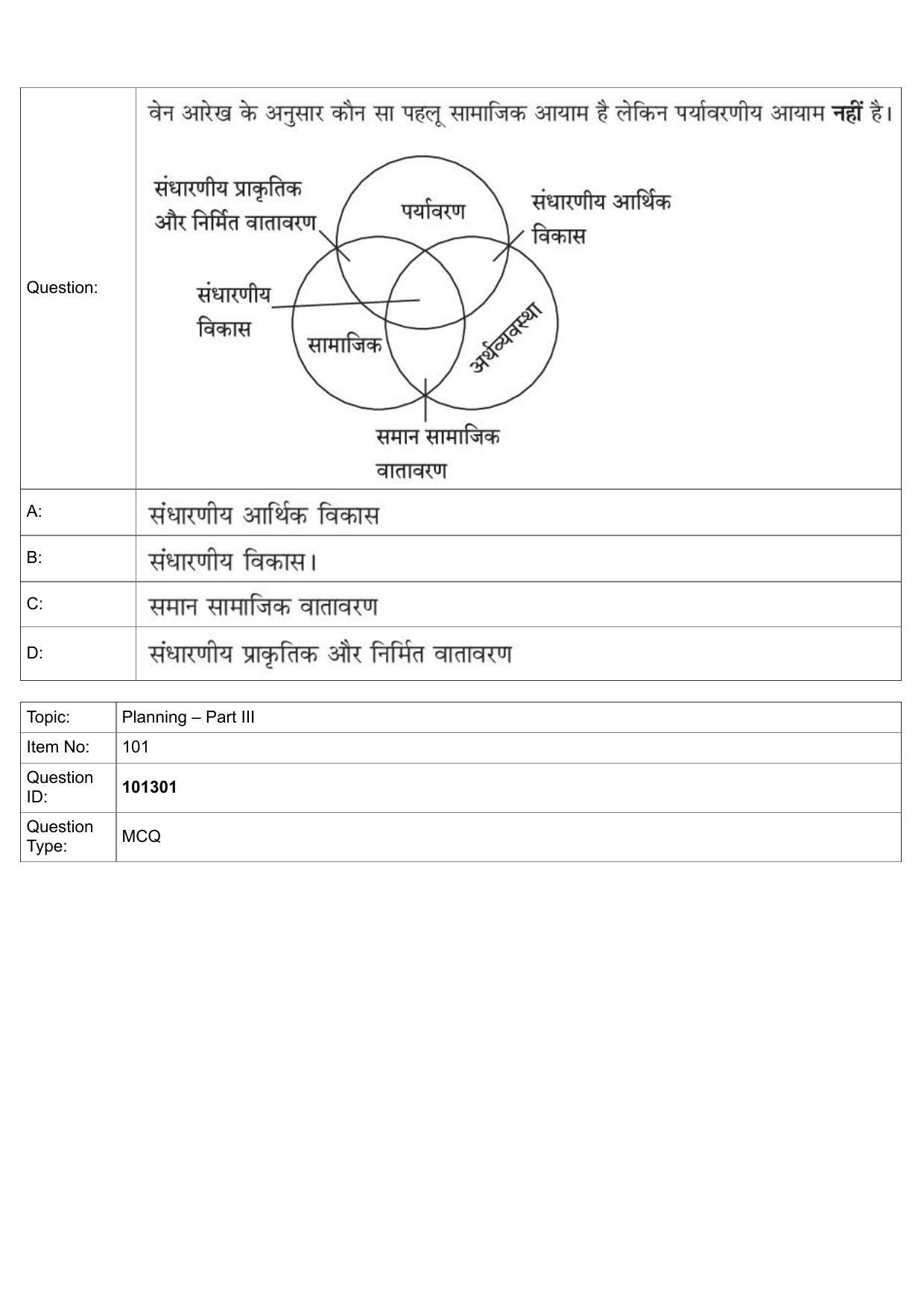 JEE Mains 2022: B Arch & B Planning Hindi (Shift 1) 30-07-2022 Question Paper - Page 65