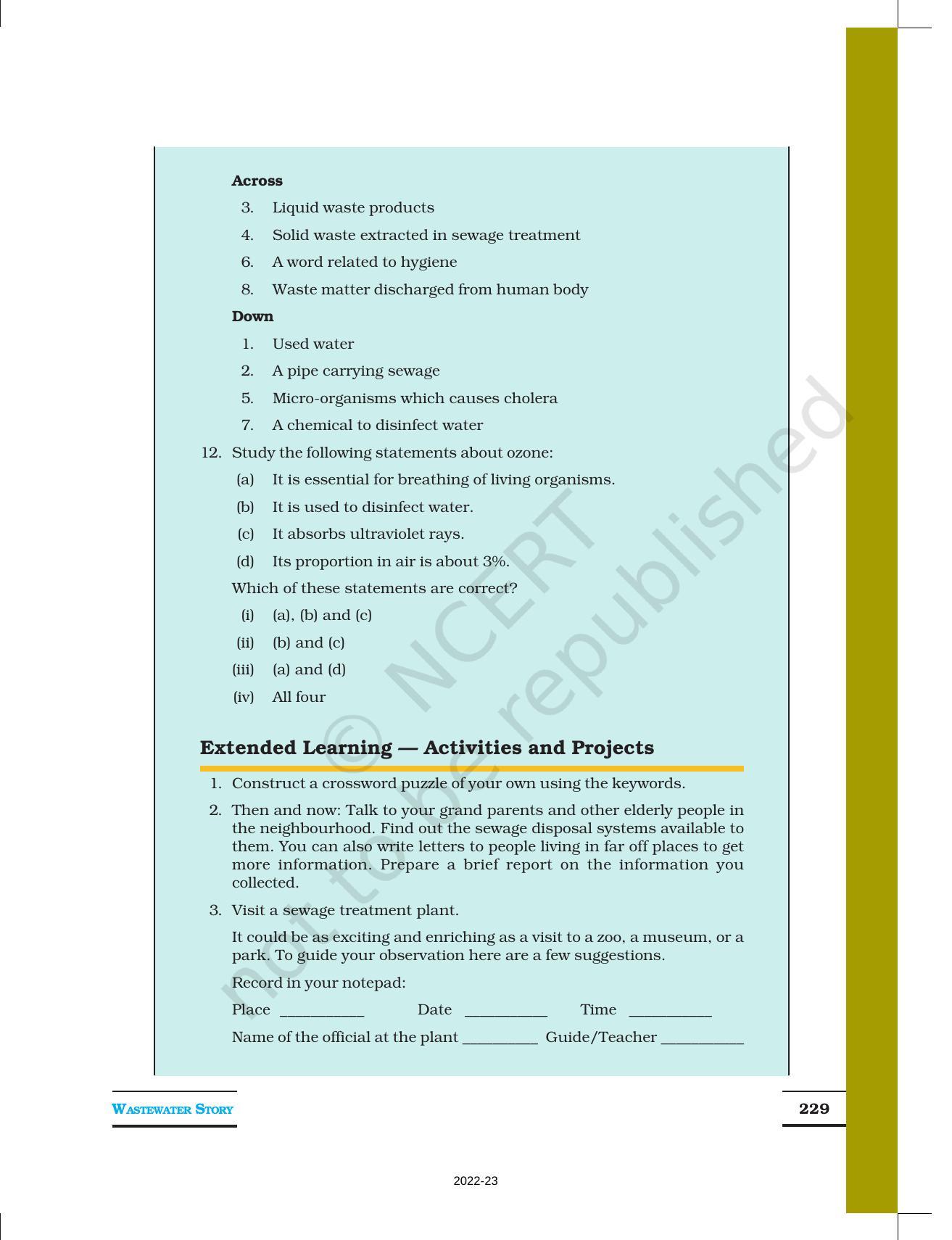 NCERT Book for Class 7 Science: Chapter 18-Wastewater Story - Page 10