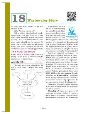 NCERT Book for Class 7 Science: Chapter 18-Wastewater Story