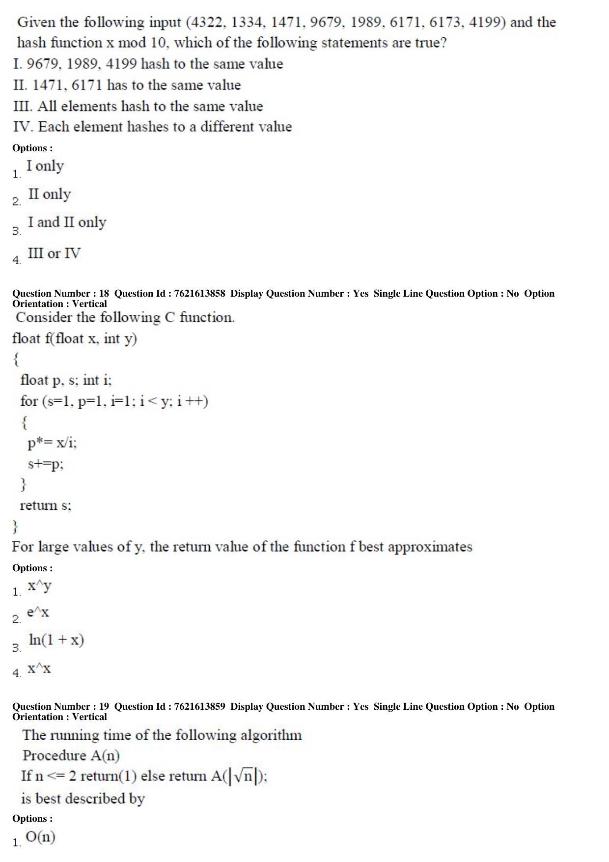 TS PGECET 2017: Computer Science & Information Technology Question Papers - Page 6