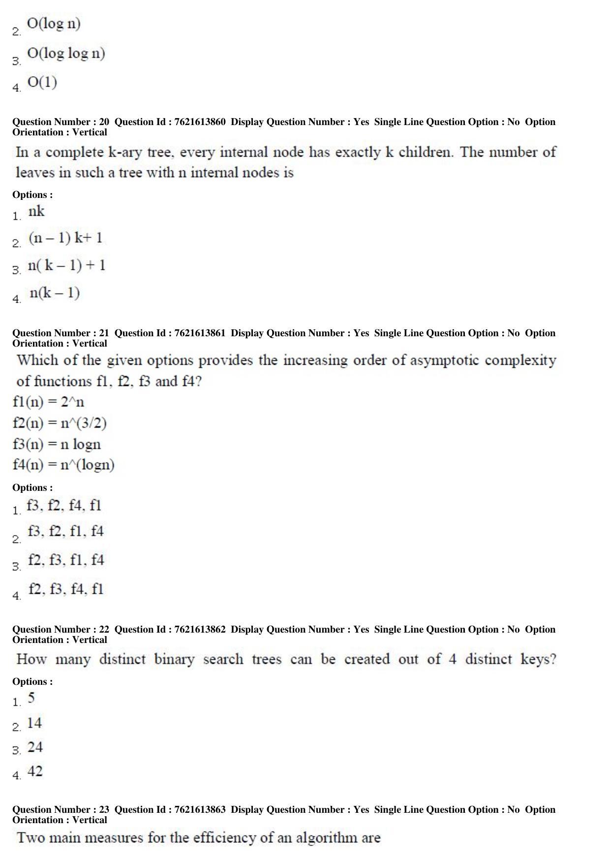 TS PGECET 2017: Computer Science & Information Technology Question Papers - Page 7