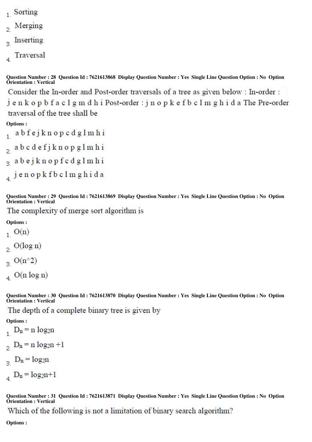 TS PGECET 2017: Computer Science & Information Technology Question Papers - Page 9