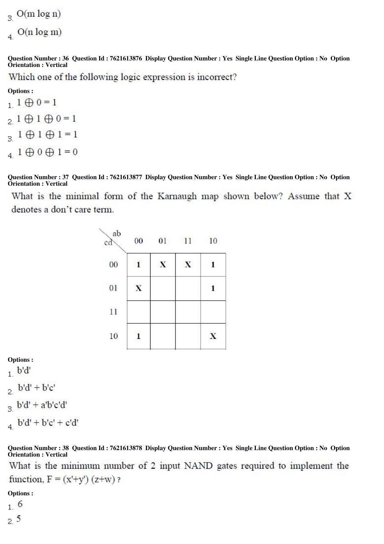 TS PGECET 2017: Computer Science & Information Technology Question Papers - Page 11