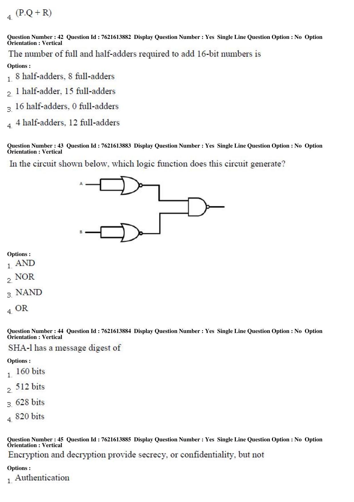 TS PGECET 2017: Computer Science & Information Technology Question Papers - Page 13