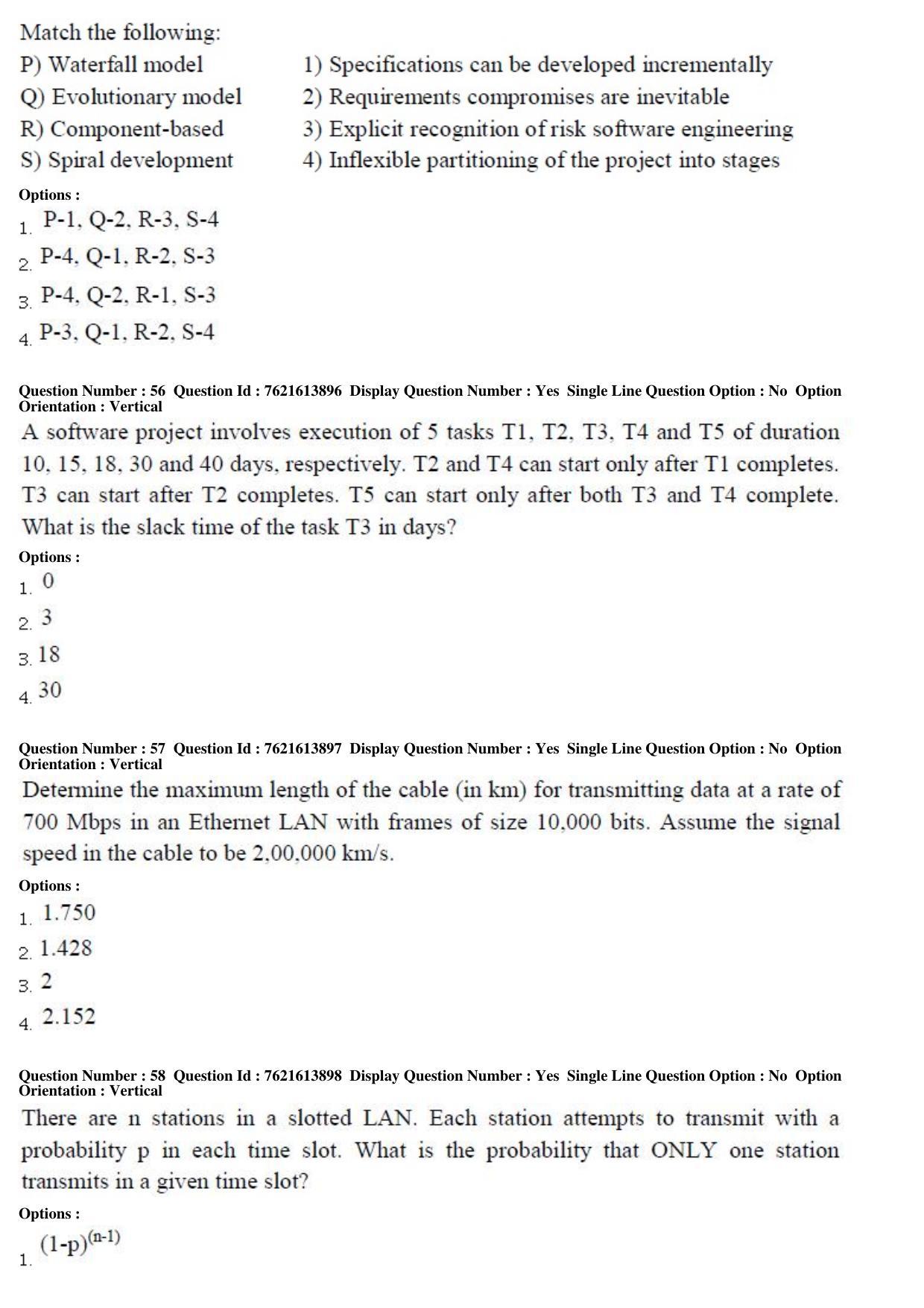 TS PGECET 2017: Computer Science & Information Technology Question Papers - Page 17