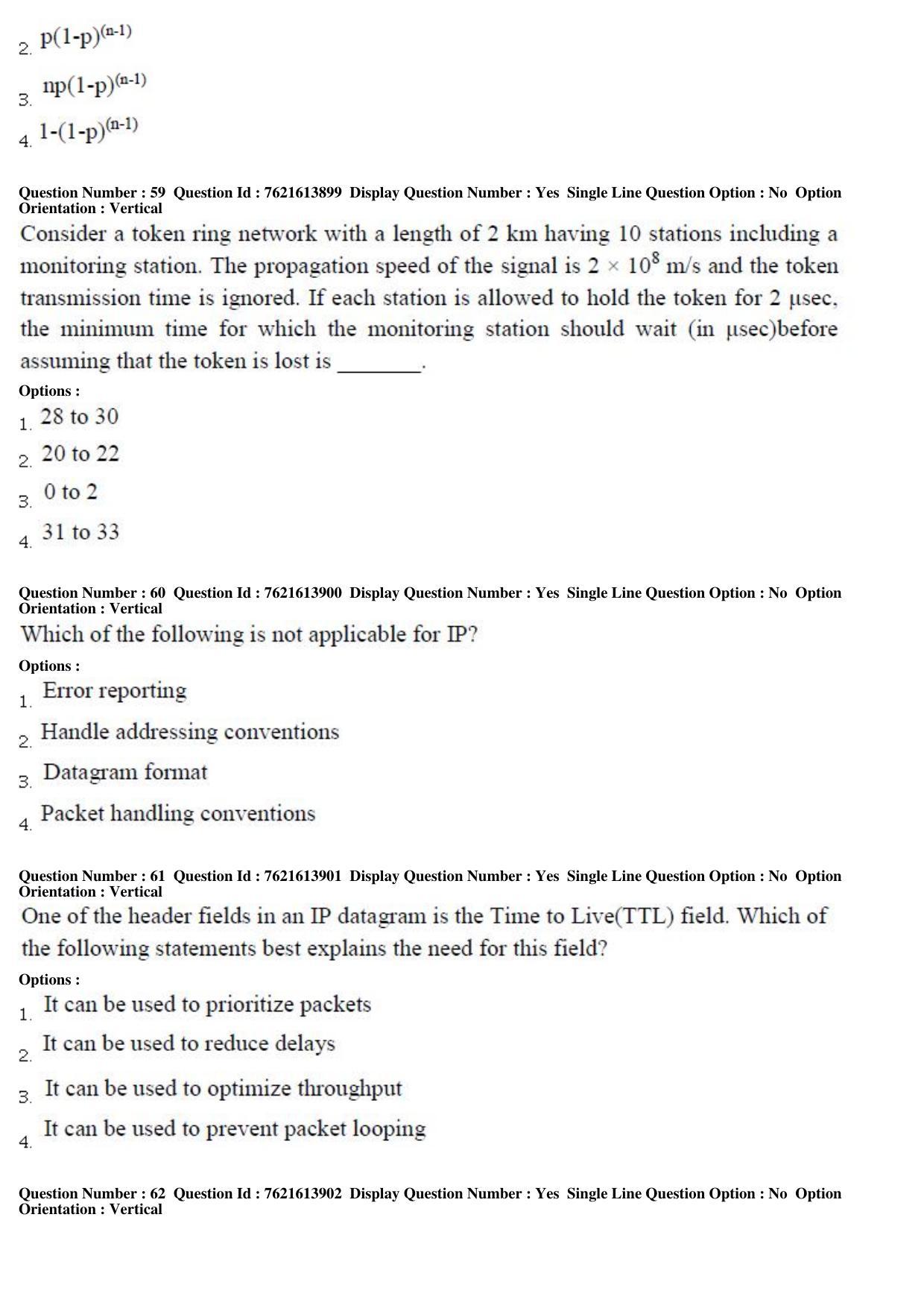 TS PGECET 2017: Computer Science & Information Technology Question Papers - Page 18
