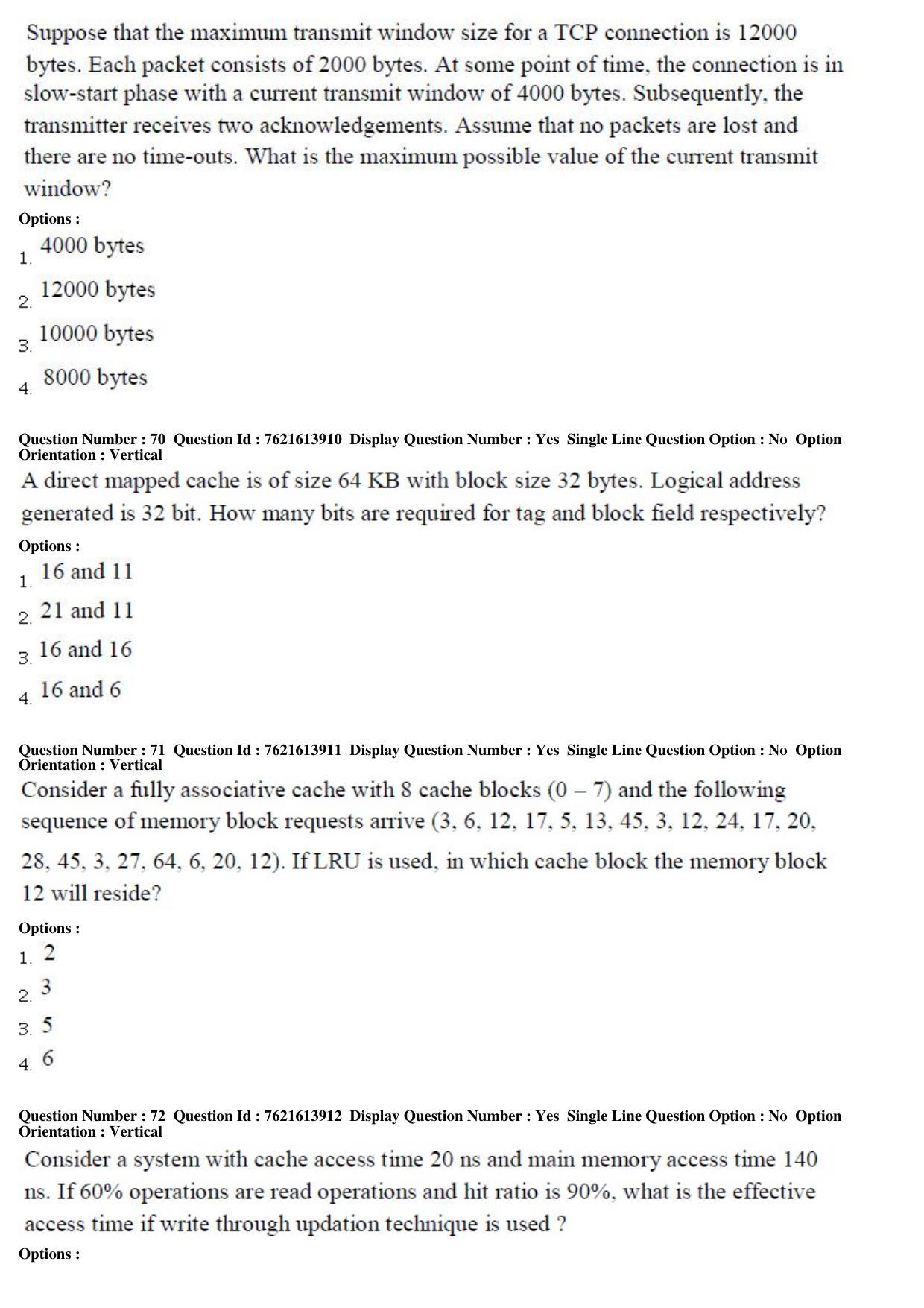 TS PGECET 2017: Computer Science & Information Technology Question Papers - Page 21