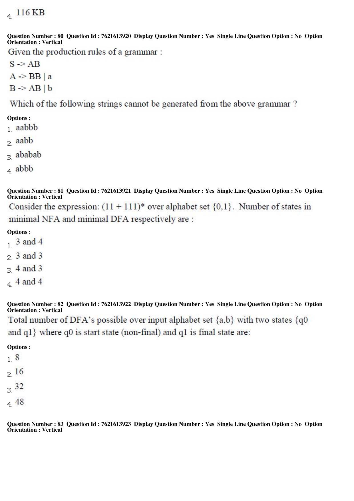 TS PGECET 2017: Computer Science & Information Technology Question Papers - Page 24