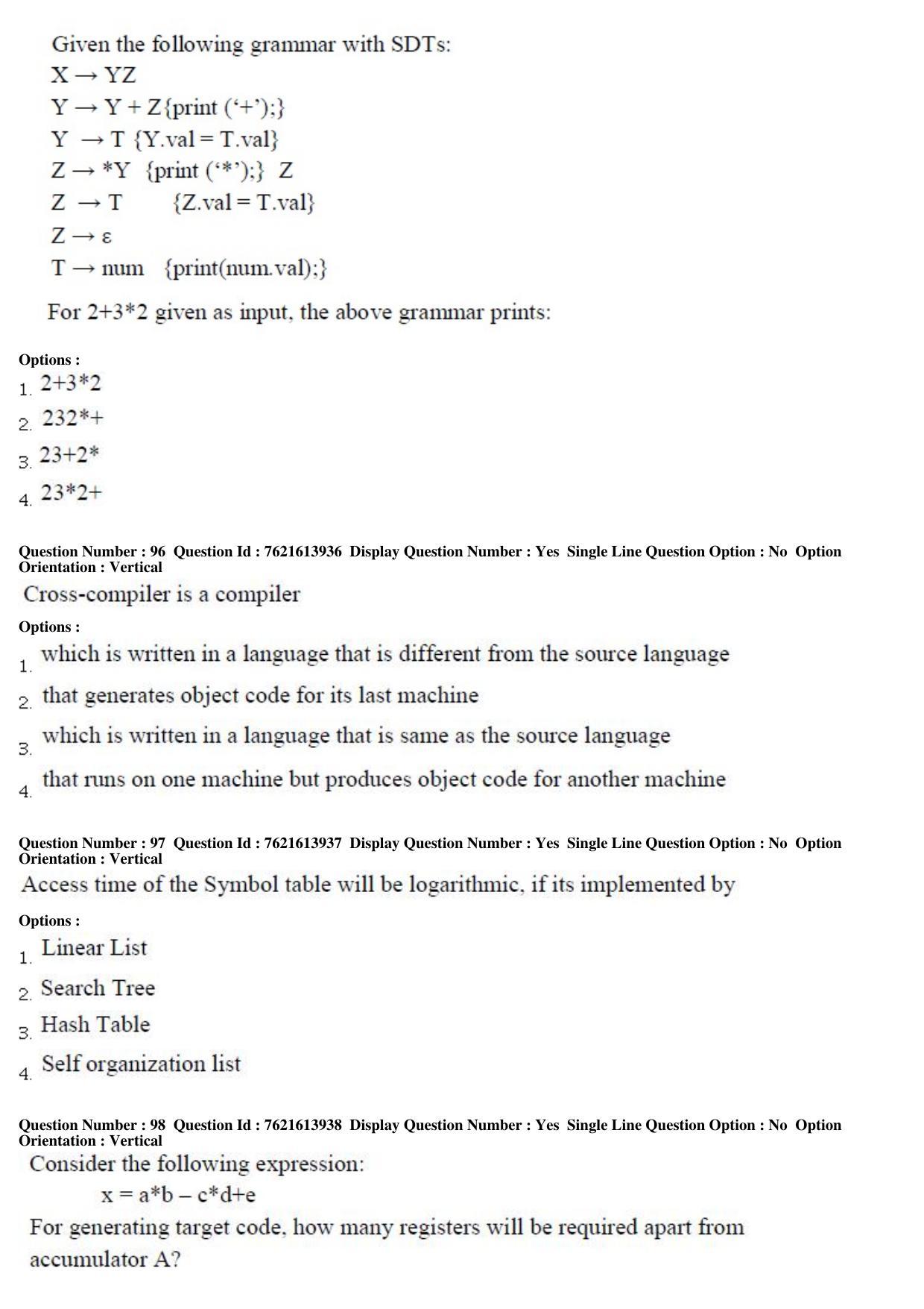 TS PGECET 2017: Computer Science & Information Technology Question Papers - Page 29
