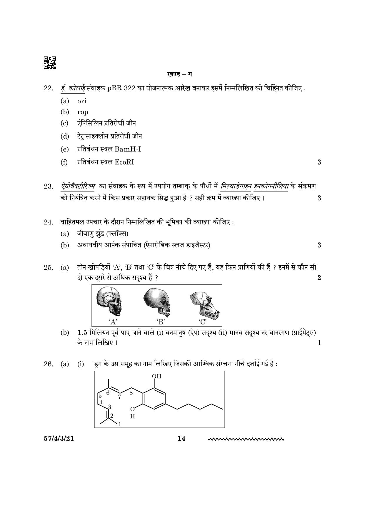 CBSE Class 12 57 4 3 Biology 2024 Question Paper - Page 14