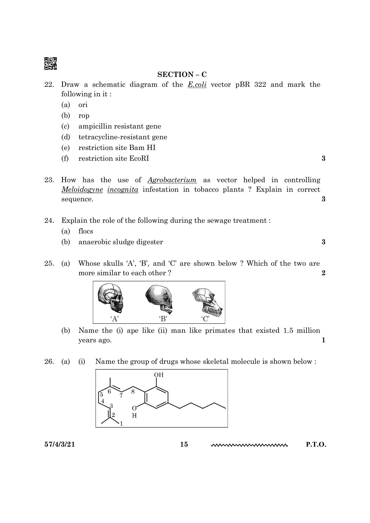 CBSE Class 12 57 4 3 Biology 2024 Question Paper - Page 15