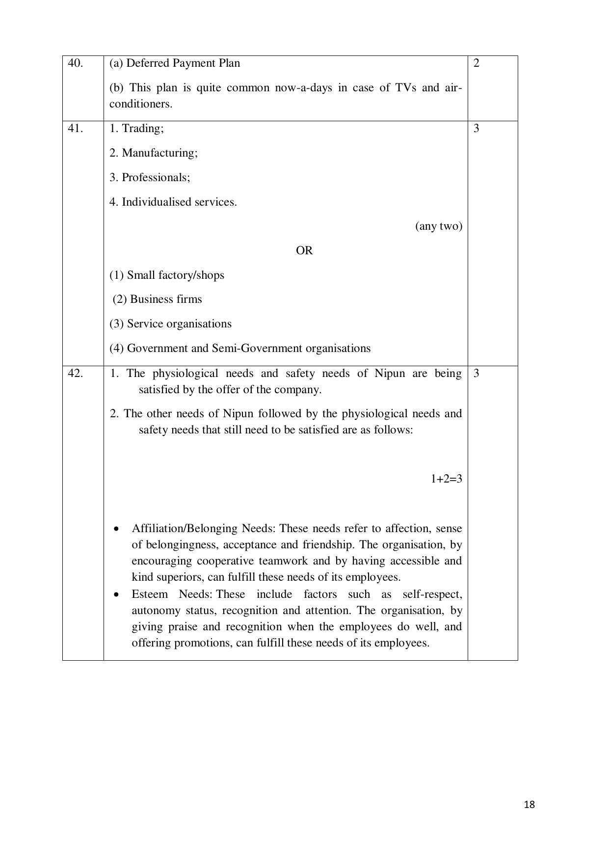 NIOS Class 12 Commerce (Business Studies) (New) Sample Paper - Page 18