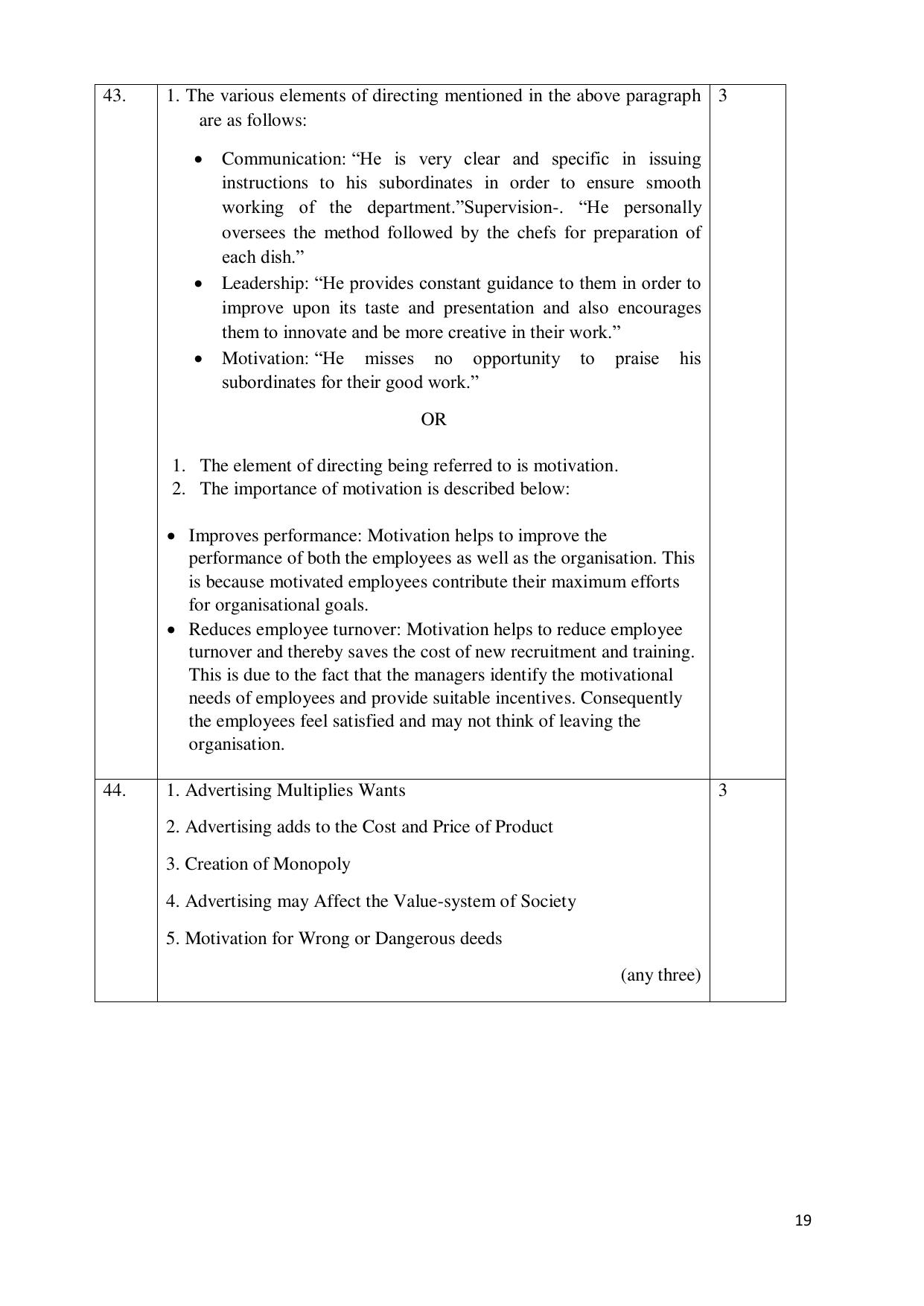 NIOS Class 12 Commerce (Business Studies) (New) Sample Paper - Page 19