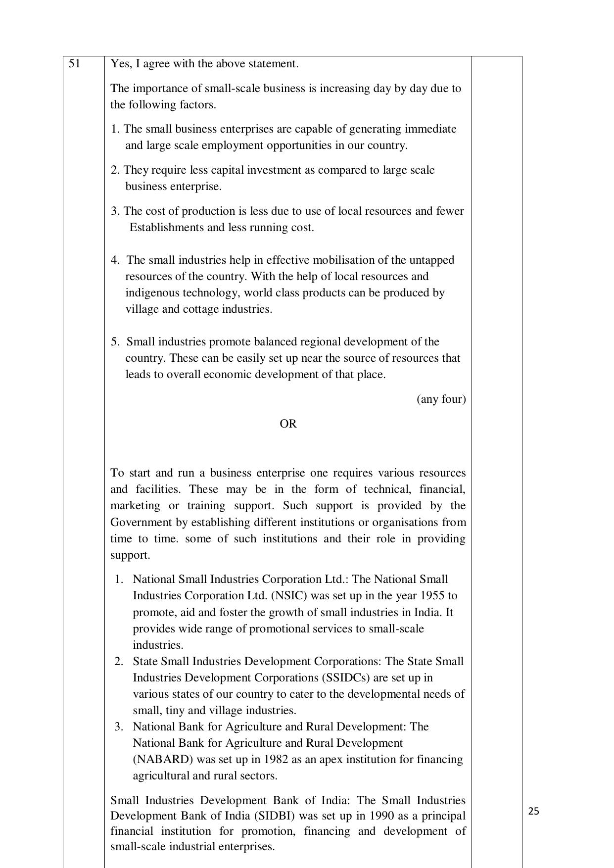 NIOS Class 12 Commerce (Business Studies) (New) Sample Paper - Page 25