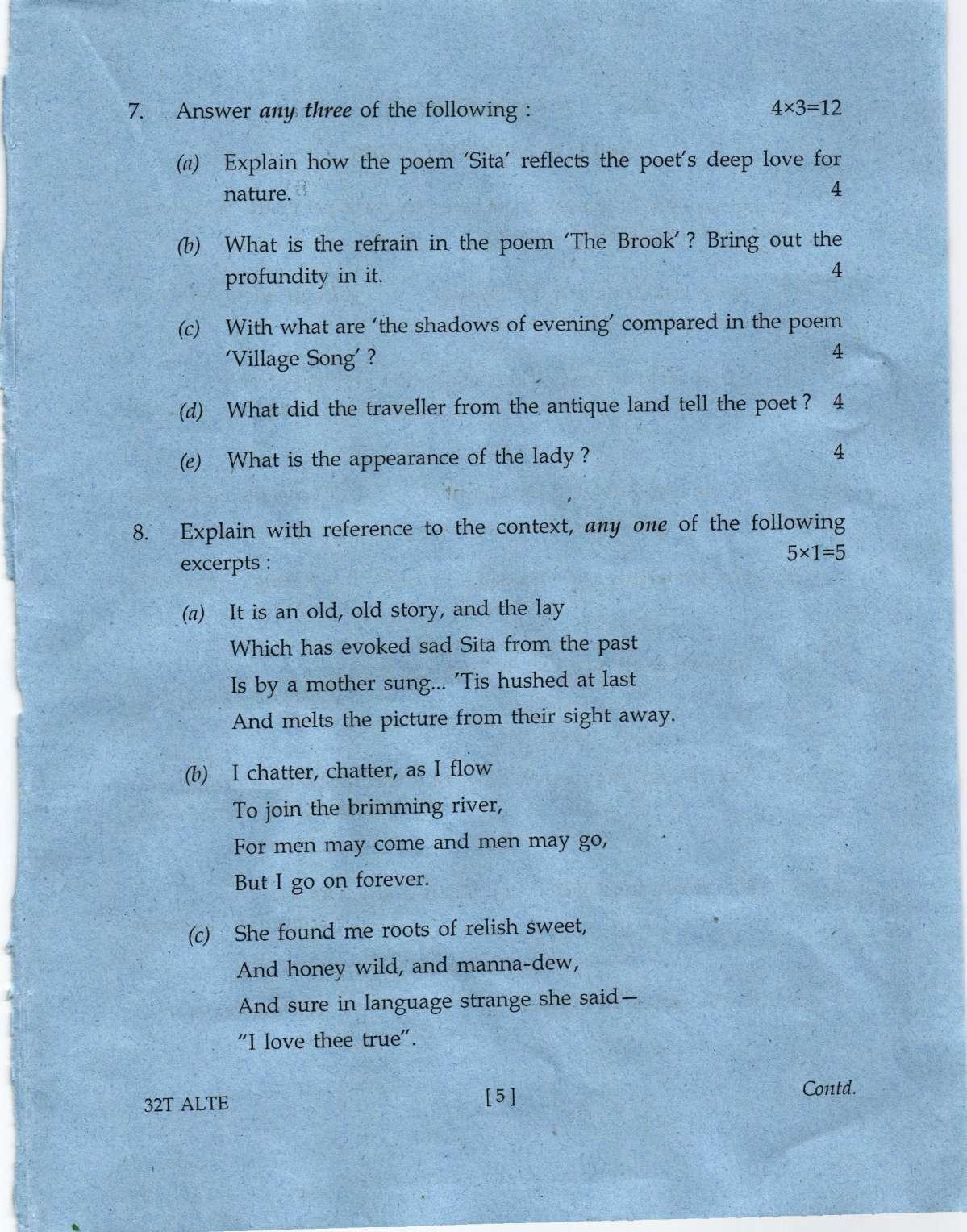 Assam HS 2nd Year Alternative English 2022 Question Paper - Page 5