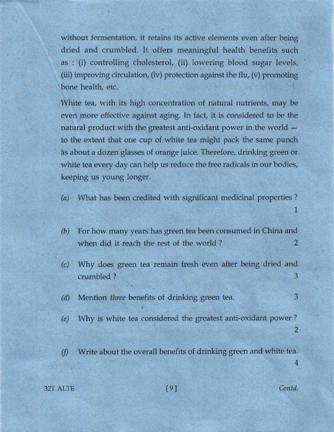 Assam HS 2nd Year Alternative English 2022 Question Paper - Page 9