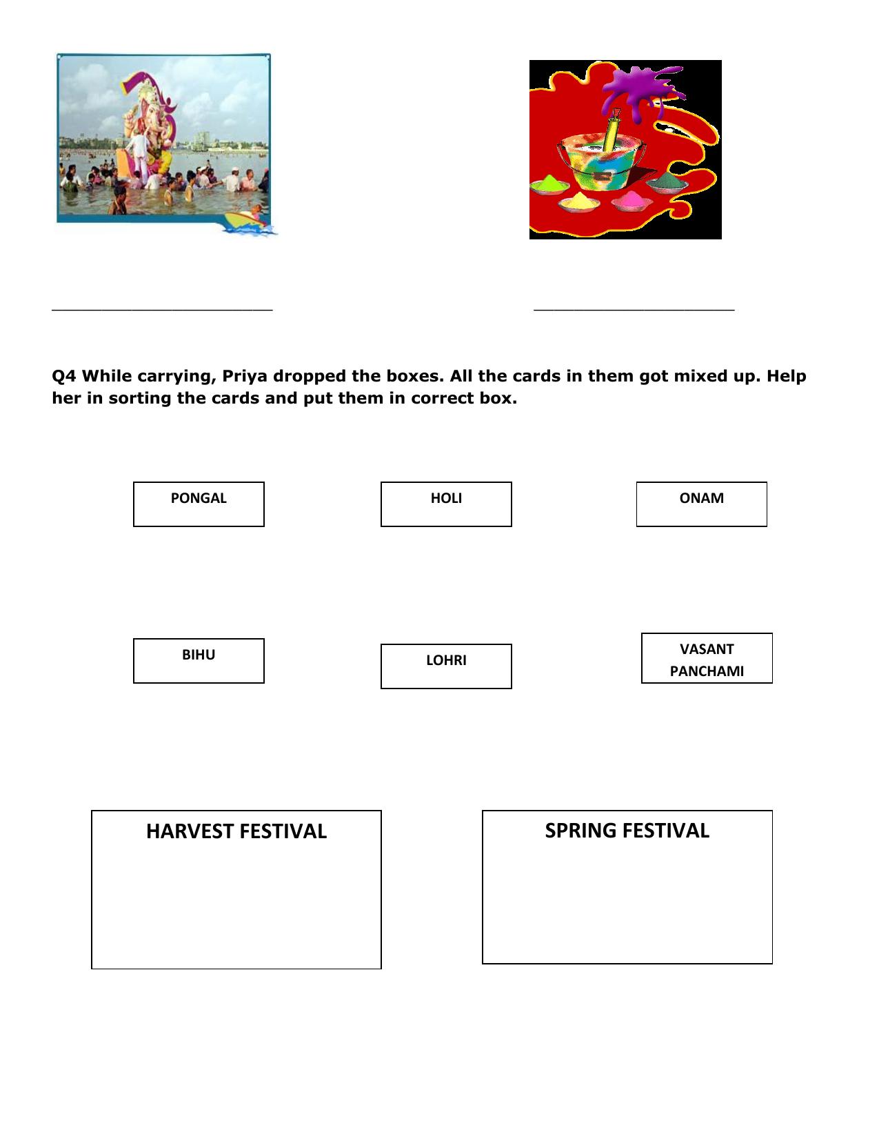 Worksheet for Class 3 EVS Assignment 9 - Page 2