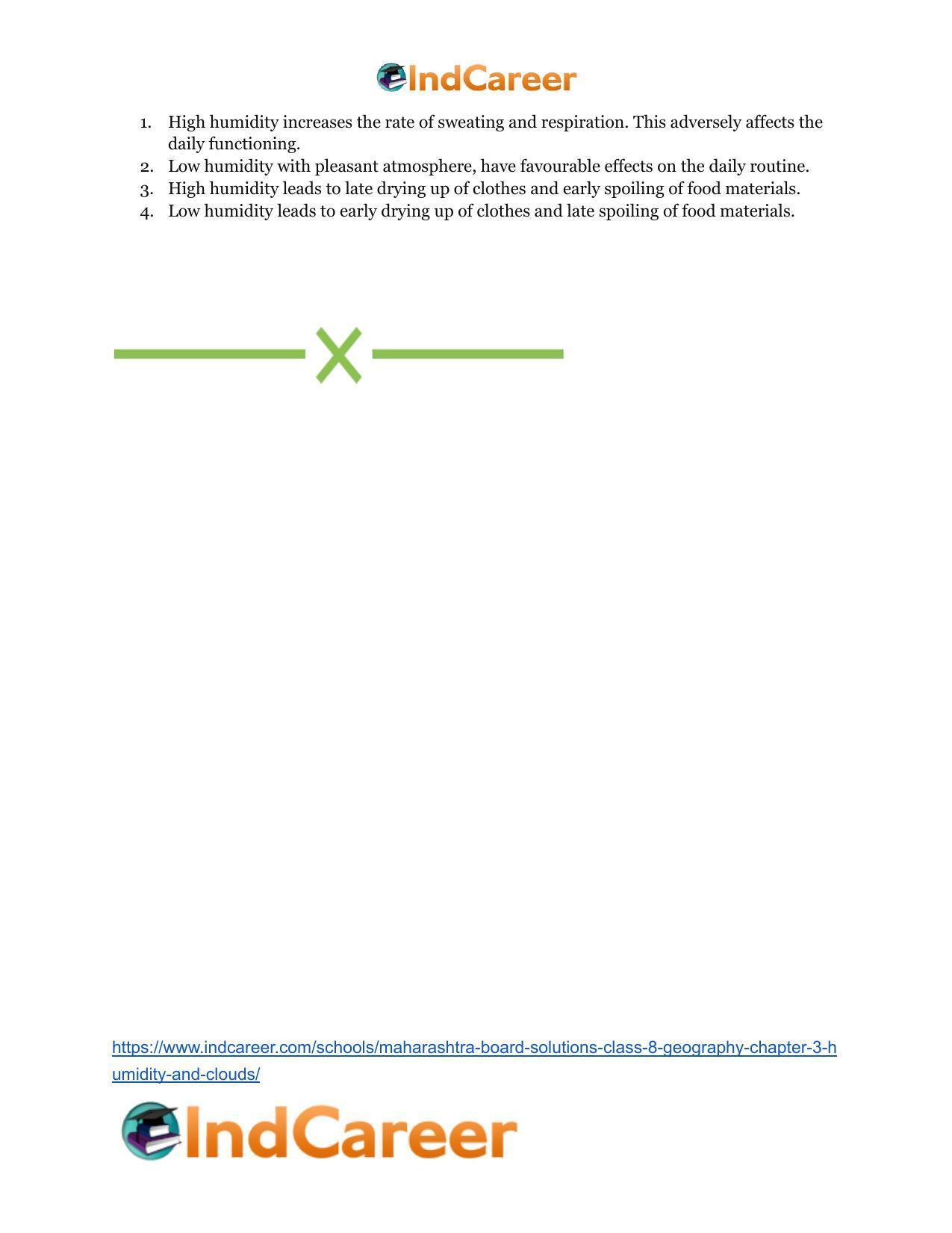 Maharashtra Board Solutions Class 8-Geography: Chapter 3- Humidity and Clouds - Page 21