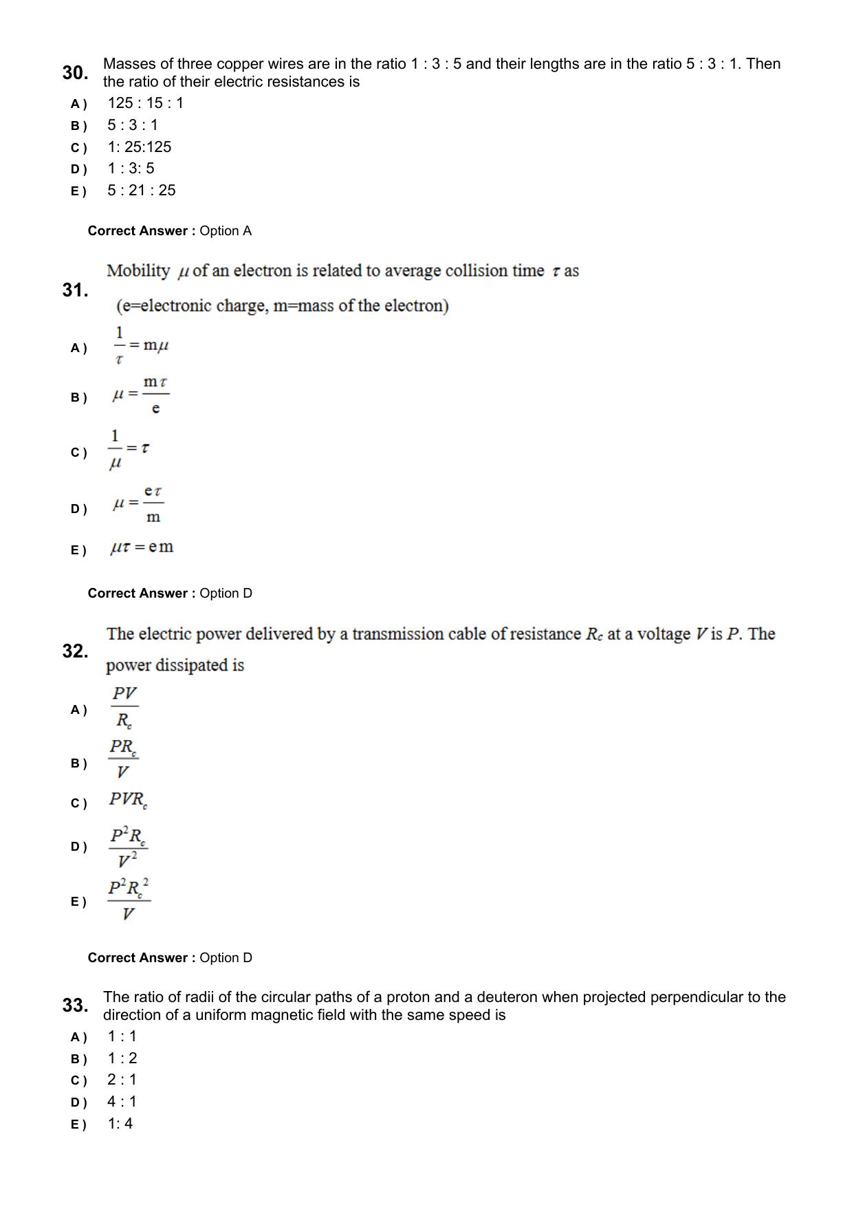 KEAM 2024 June 7 Question Paper with Answer Key - Page 9