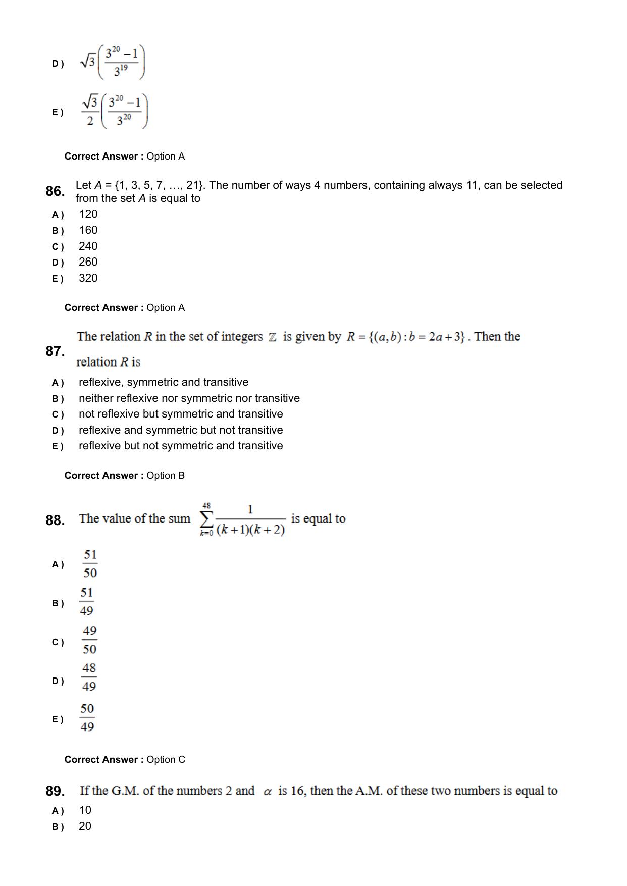 KEAM 2024 June 7 Question Paper with Answer Key - Page 21