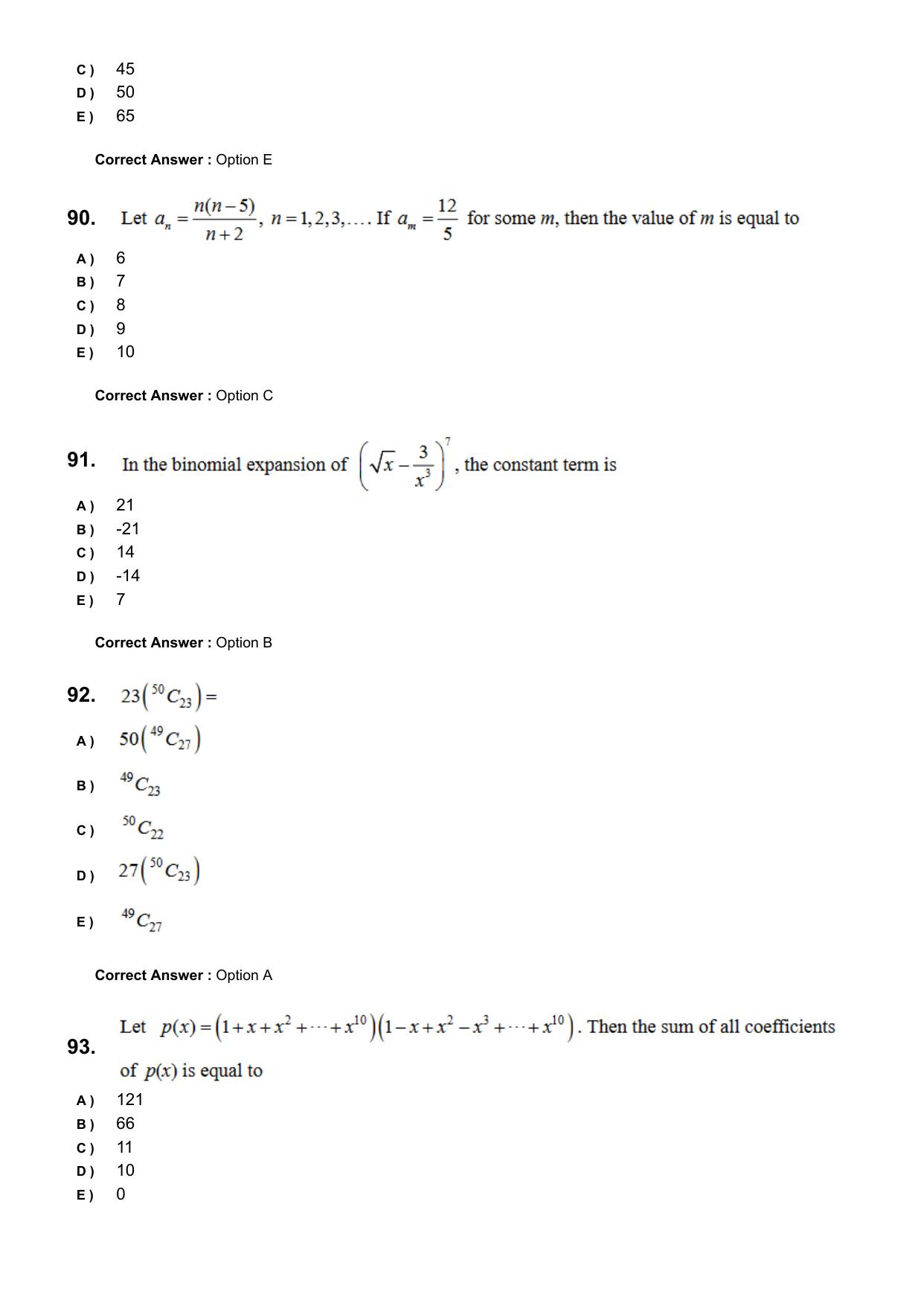 KEAM 2024 June 7 Question Paper with Answer Key - Page 22