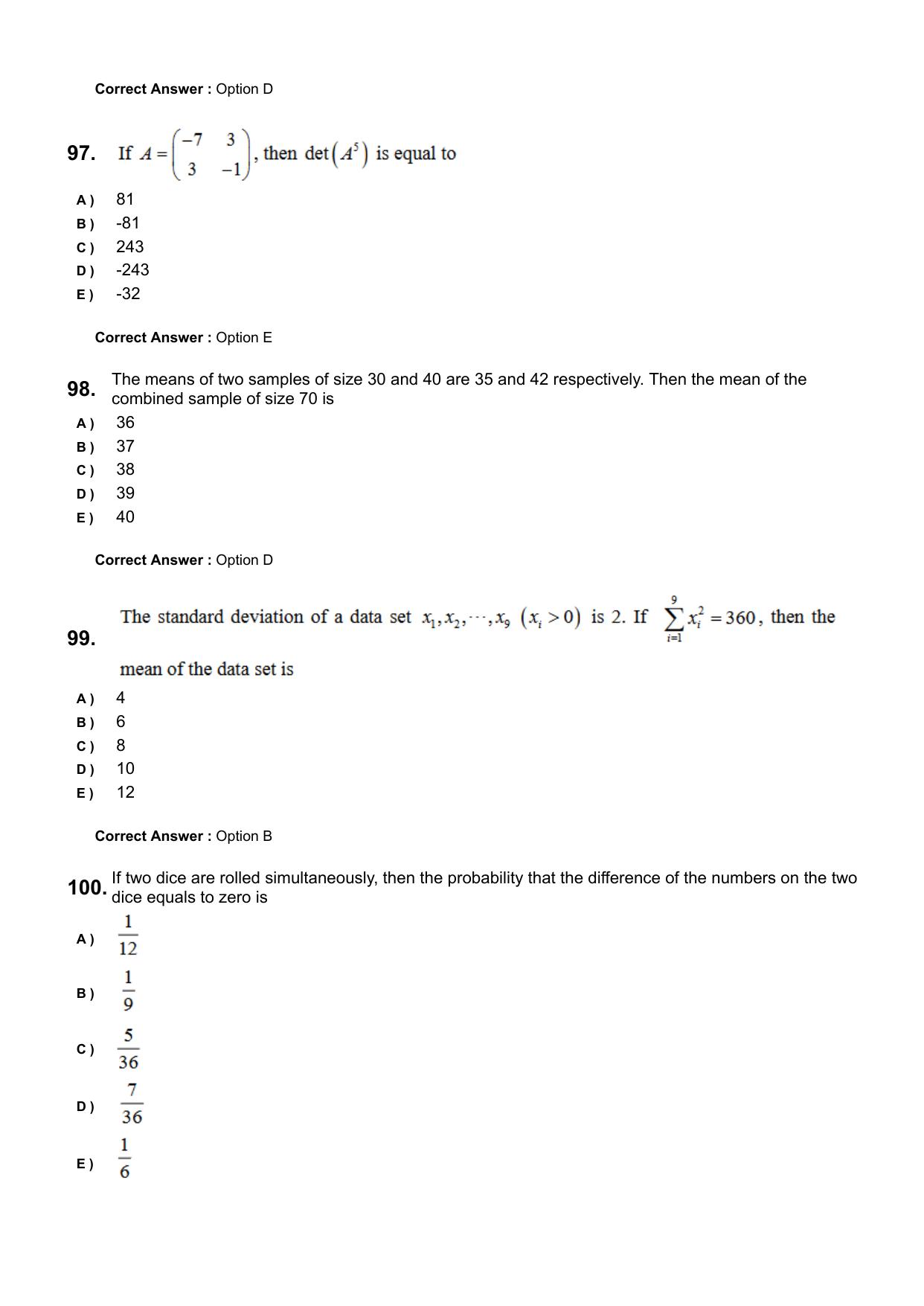 KEAM 2024 June 7 Question Paper with Answer Key - Page 24