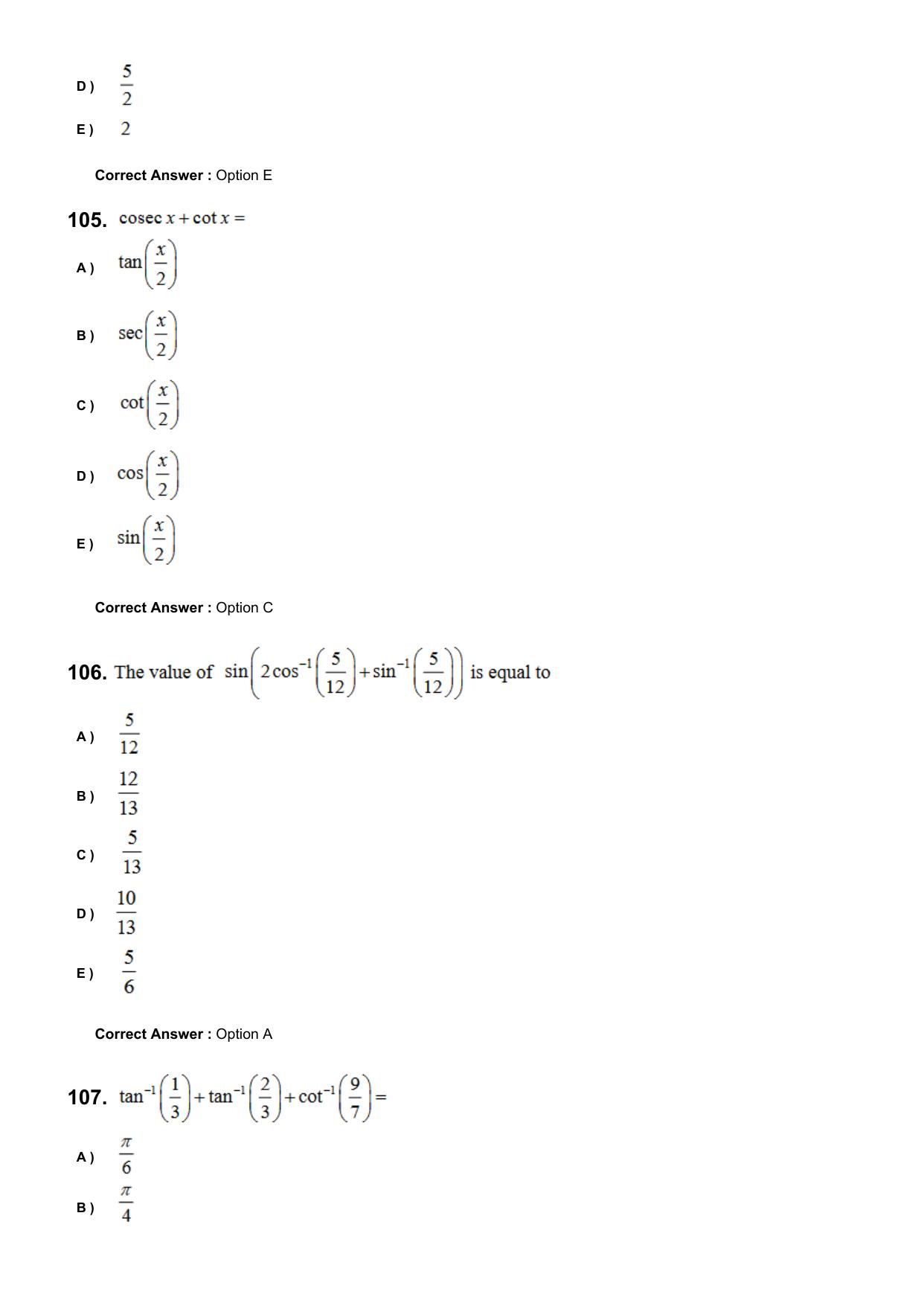 KEAM 2024 June 7 Question Paper with Answer Key - Page 26