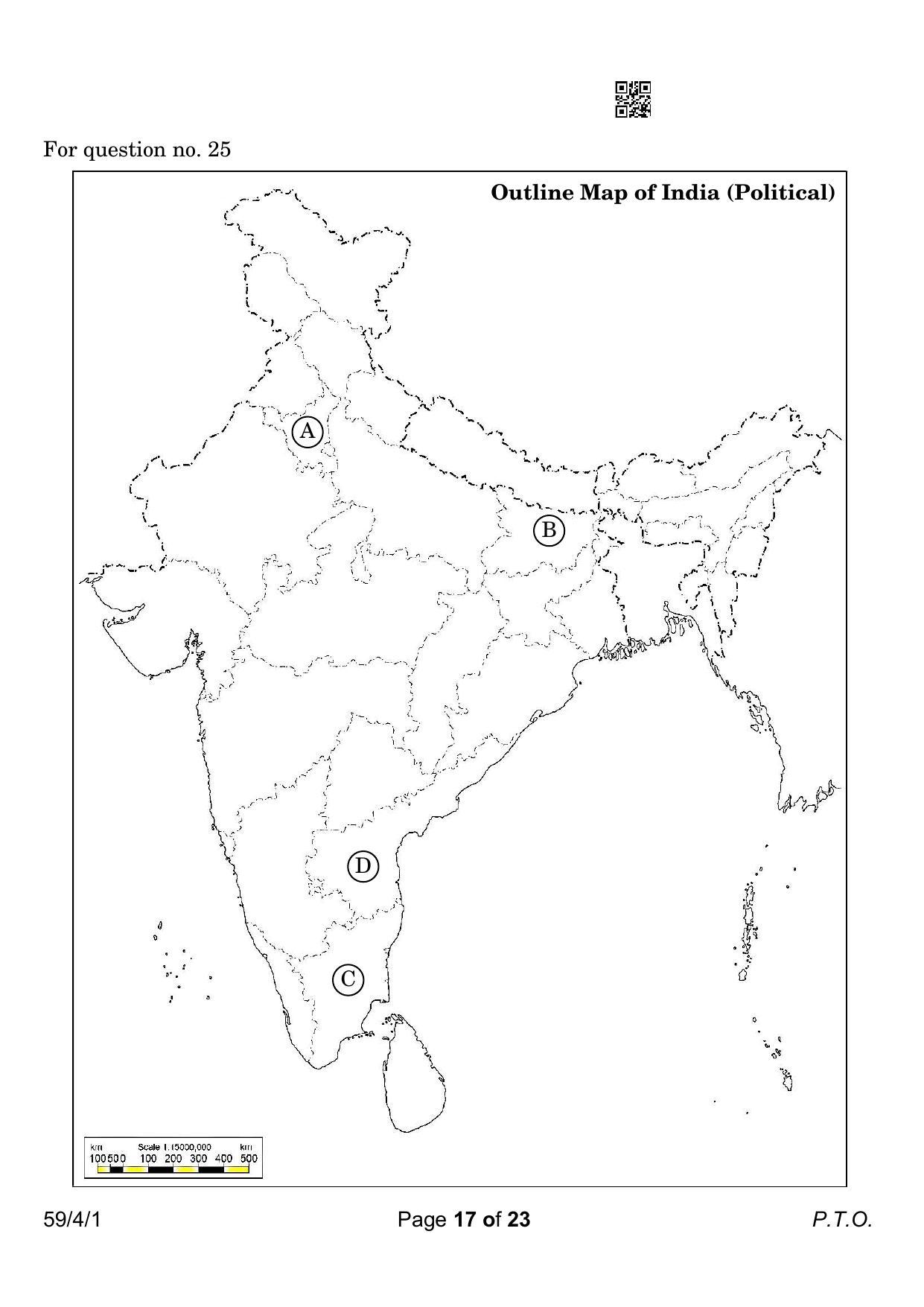 CBSE Class 12 59-4-1 Political Science 2023 Question Paper - Page 17