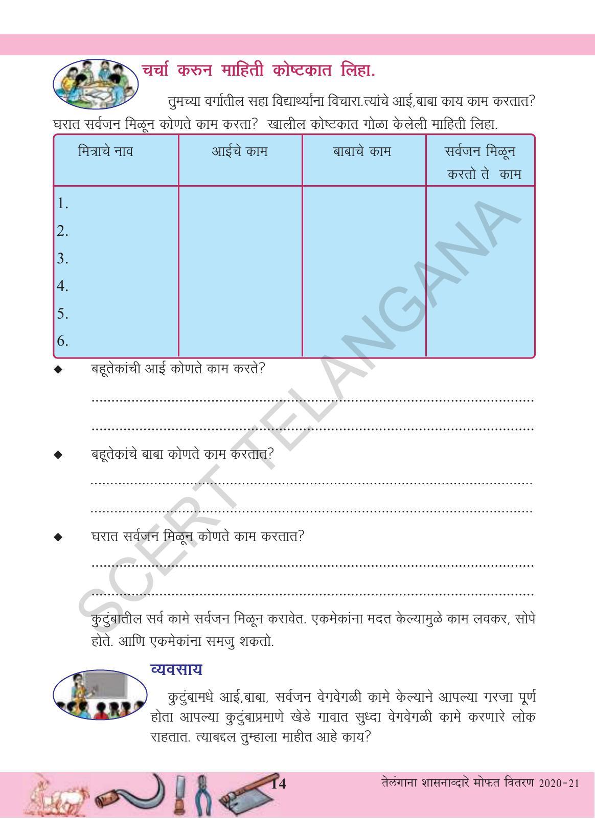 TS SCERT Class 3 Environmental Science (Marathi Medium) Text Book - Page 25