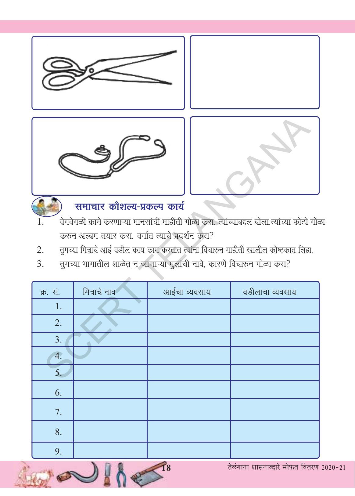 TS SCERT Class 3 Environmental Science (Marathi Medium) Text Book - Page 29