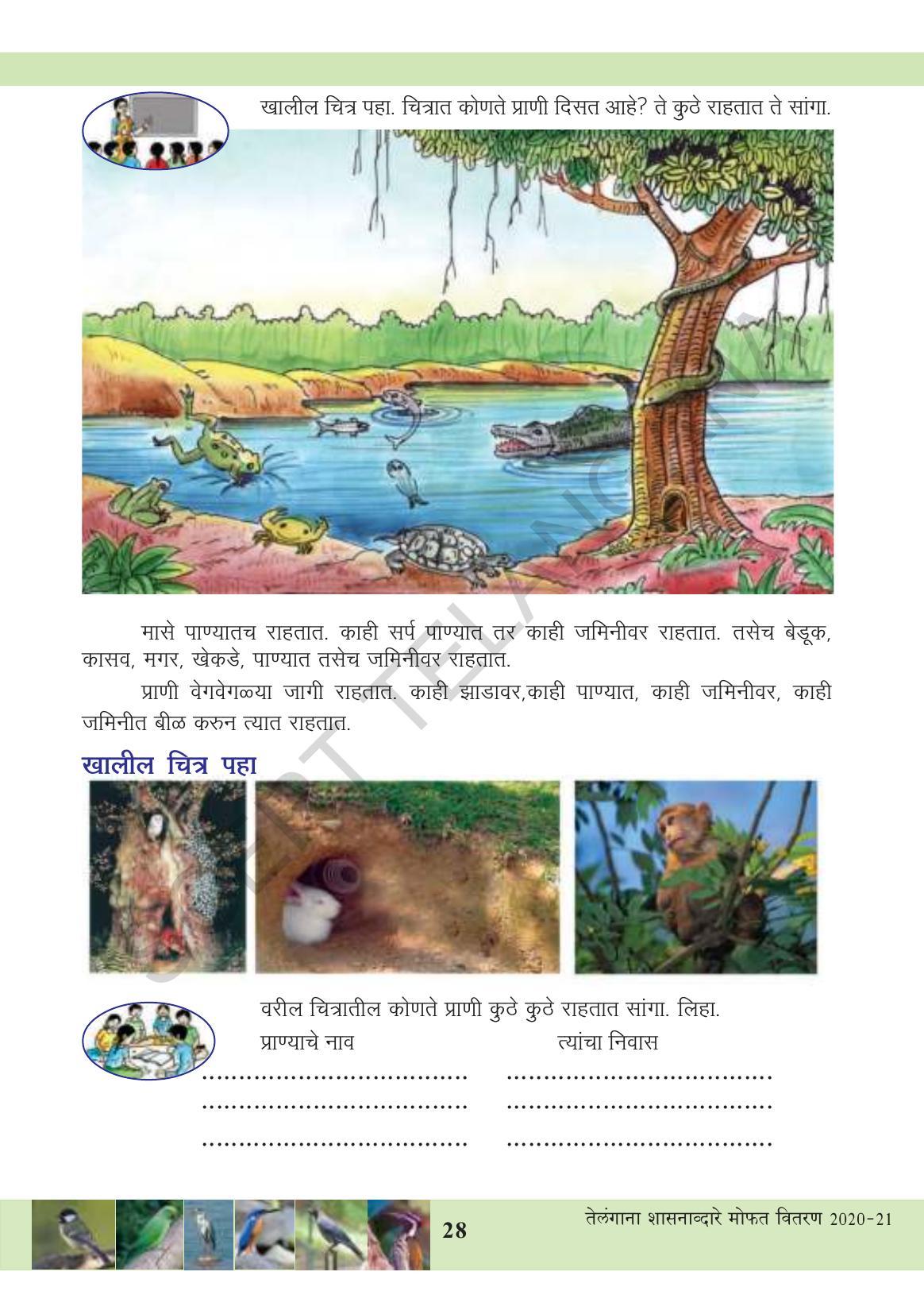 TS SCERT Class 3 Environmental Science (Marathi Medium) Text Book - Page 39