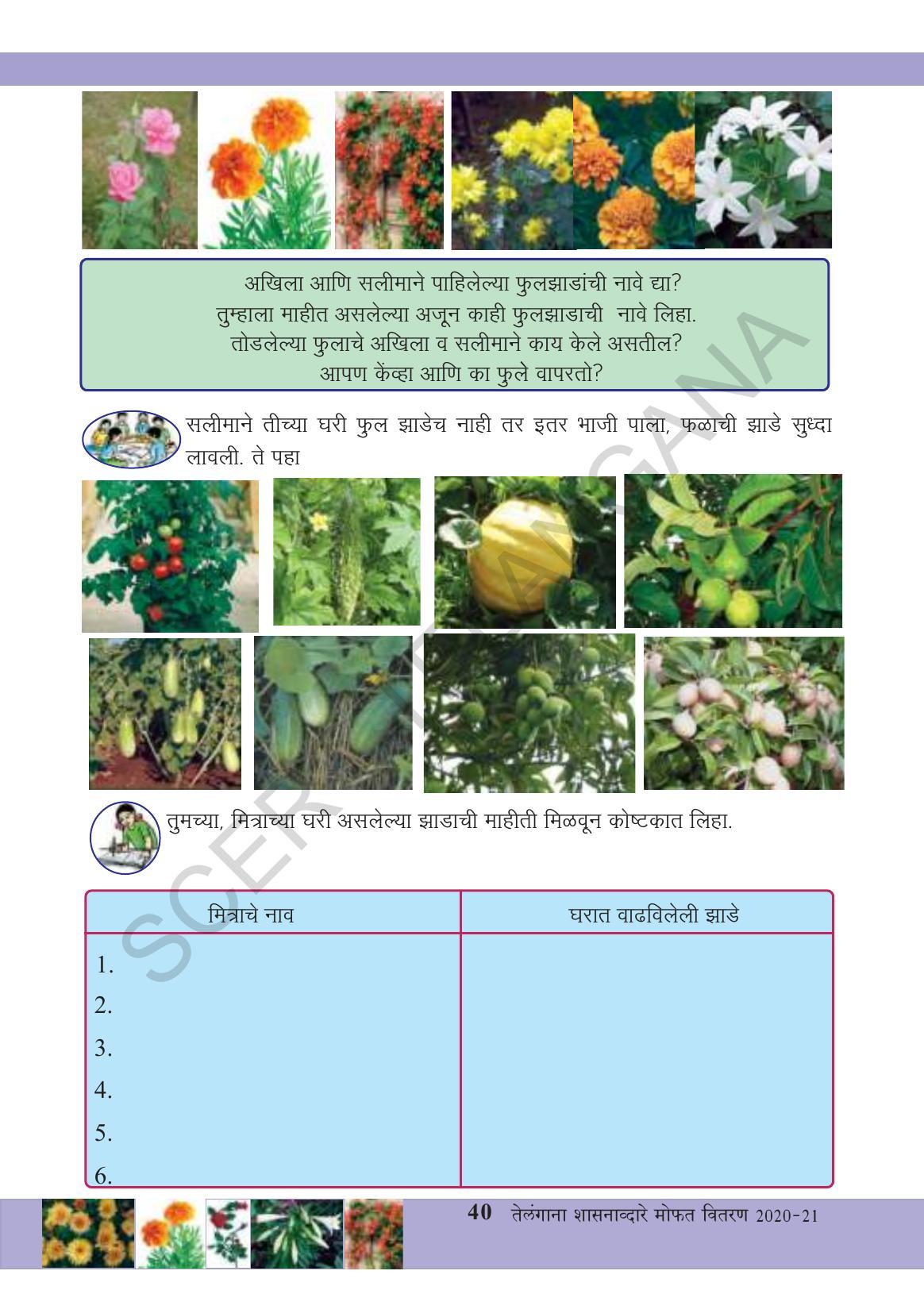 TS SCERT Class 3 Environmental Science (Marathi Medium) Text Book - Page 51