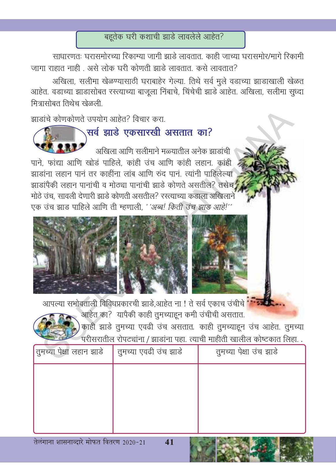 TS SCERT Class 3 Environmental Science (Marathi Medium) Text Book - Page 52