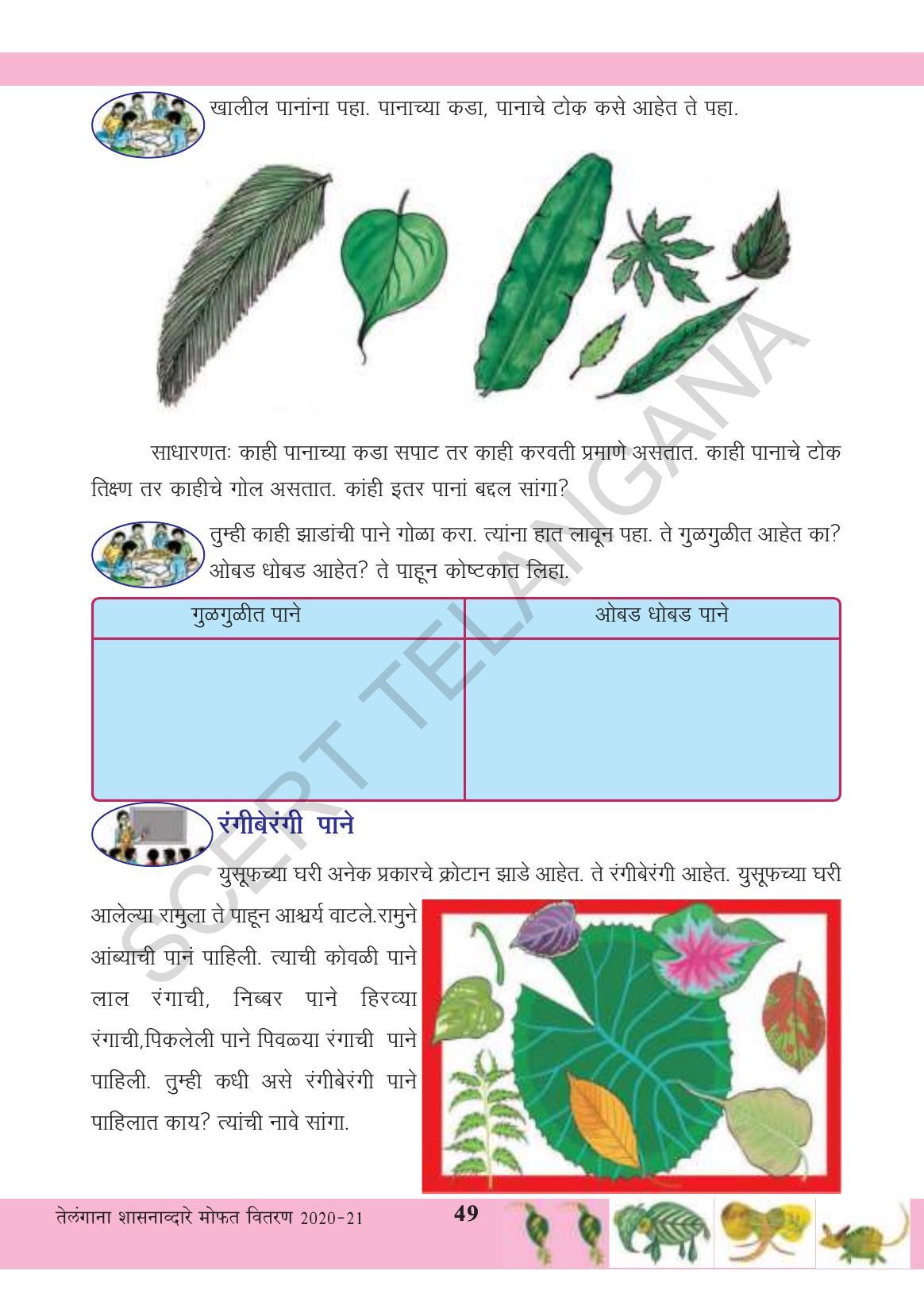TS SCERT Class 3 Environmental Science (Marathi Medium) Text Book - Page 60