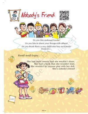 NCERT Book for Class 5 English Chapter 8 Nobody’s Friend