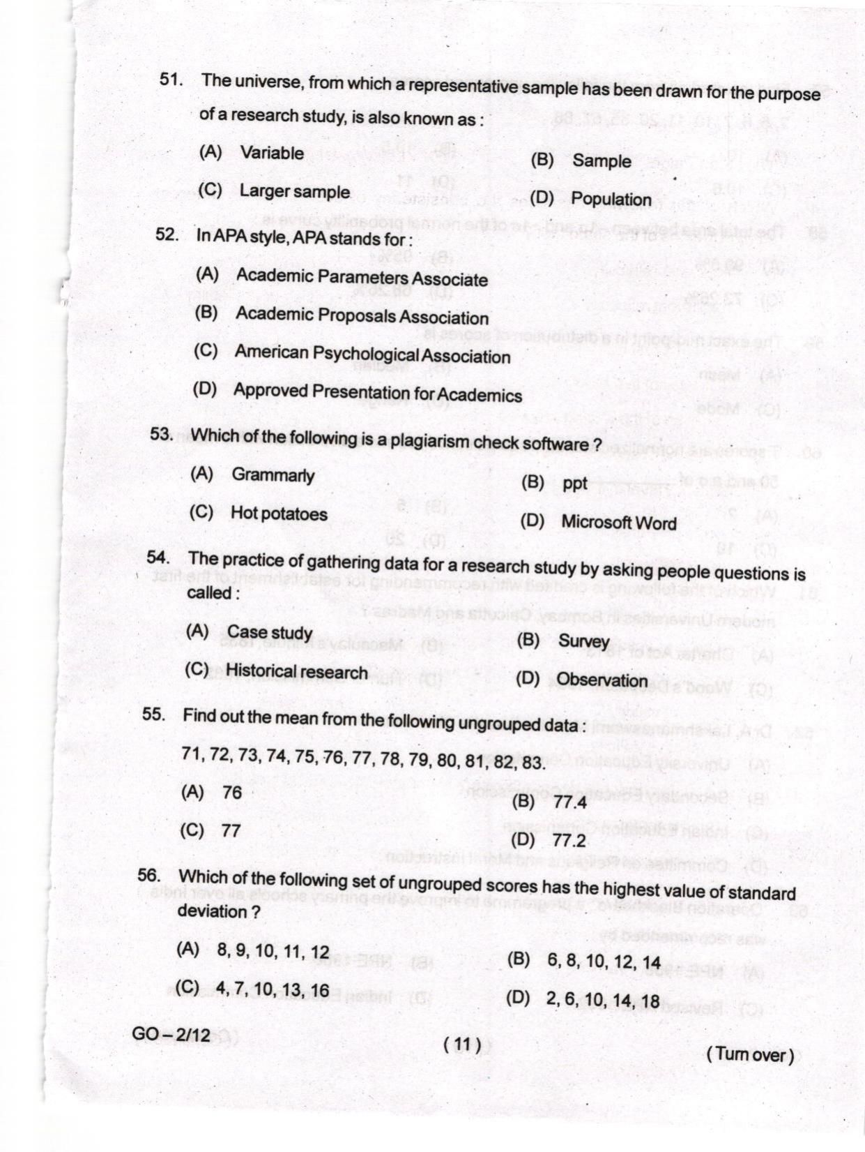 Odisha CPET 2024 EDUCATION Question Paper - Page 11