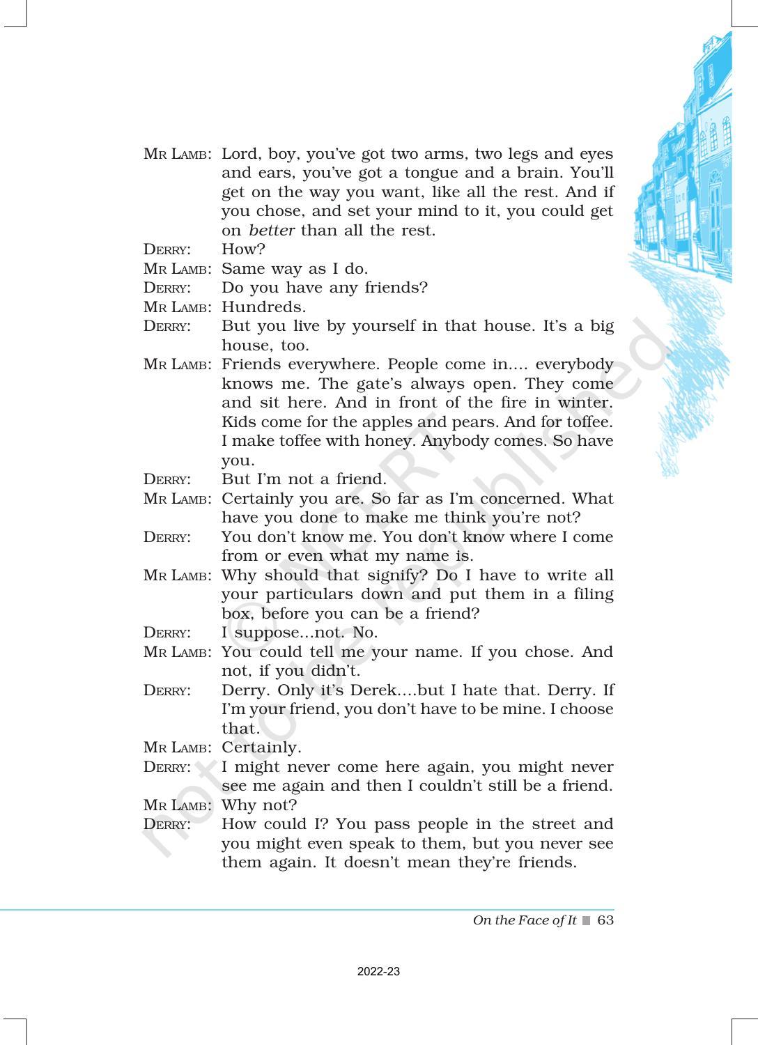 NCERT Book for Class 12 English Chapter 6 On the face of It - Page 8