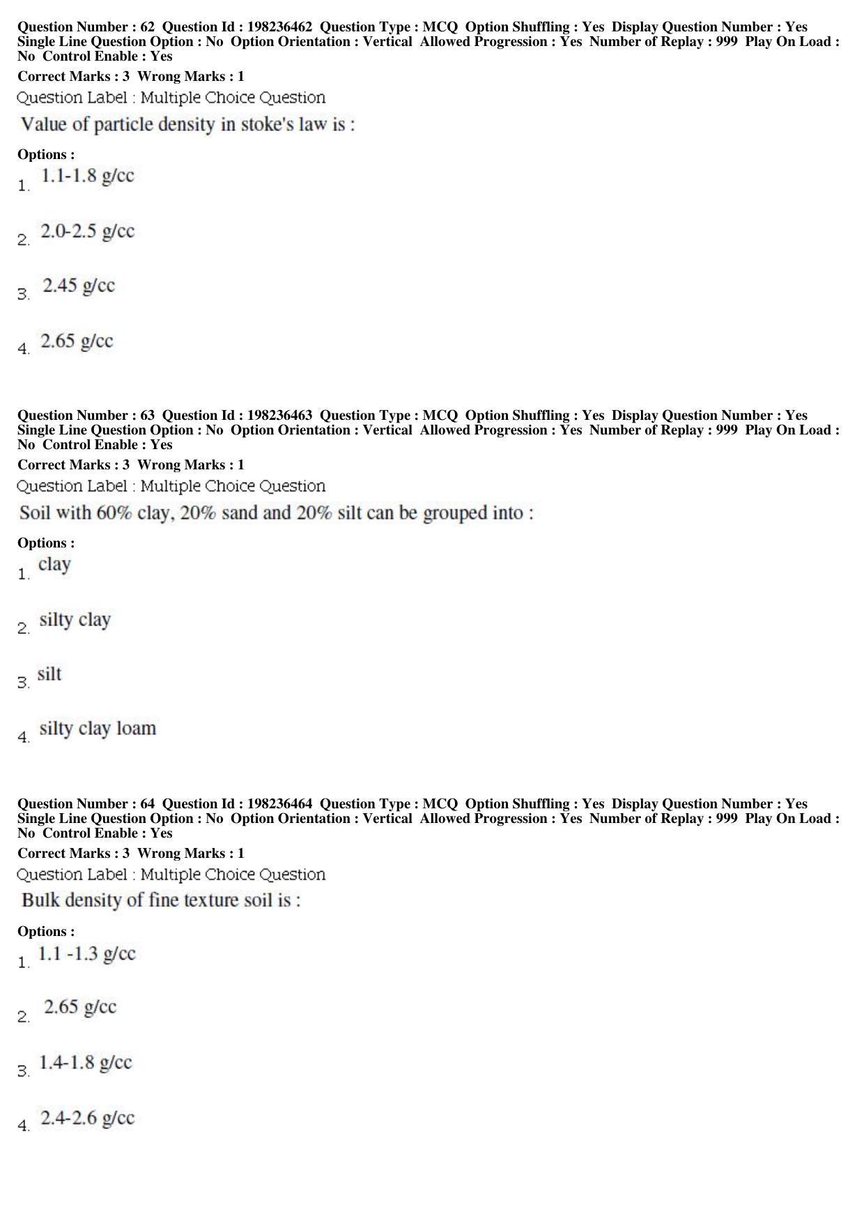 BHU RET Water Management 2019 Question Paper - Page 23