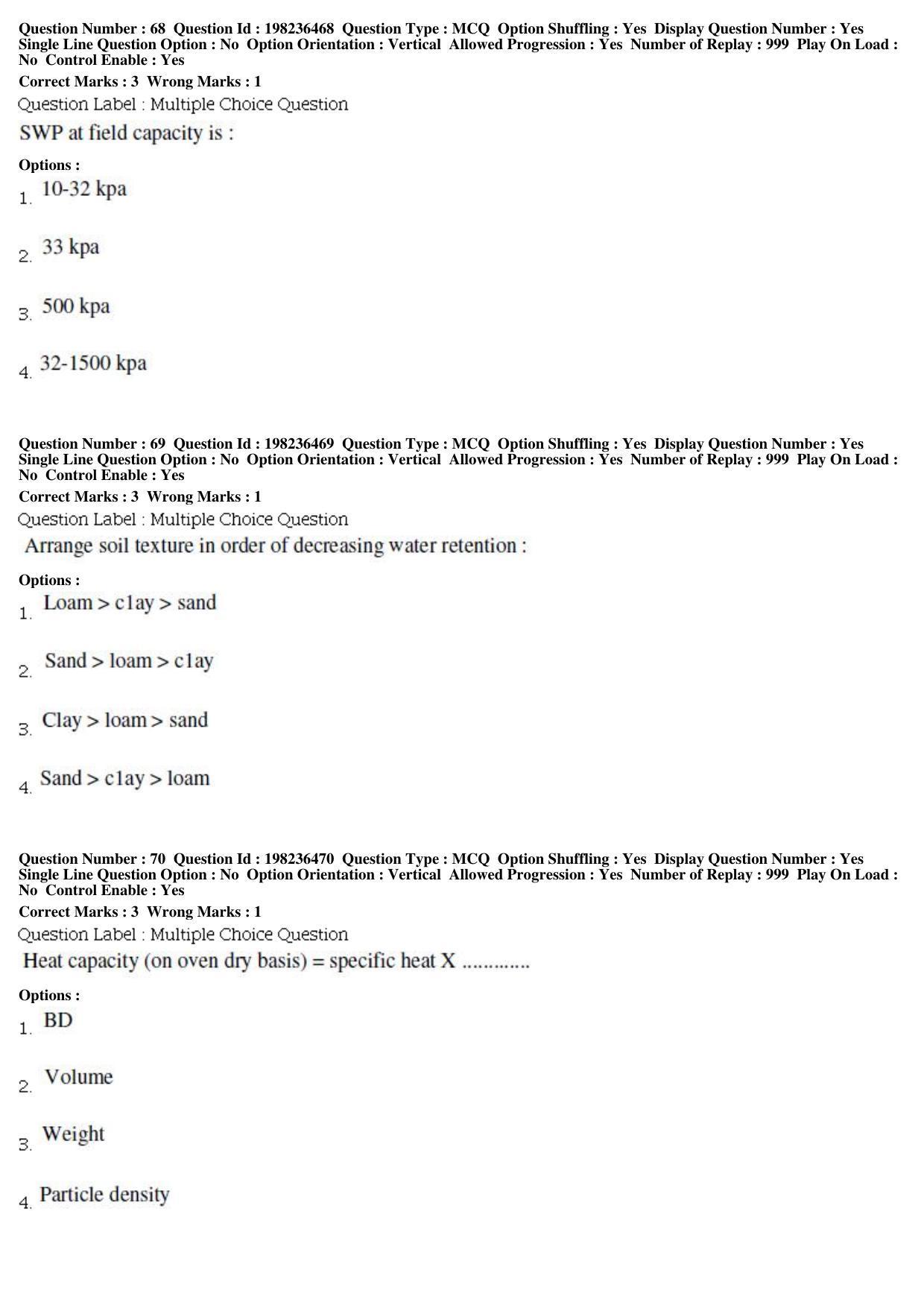 BHU RET Water Management 2019 Question Paper - Page 25